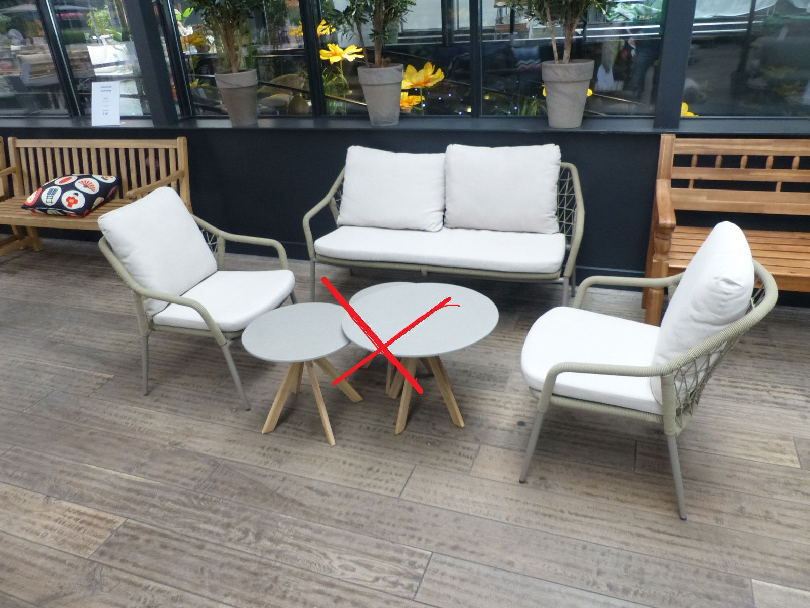 Eurofleur aanbieding Jamaica set Taupe met kussens - 
