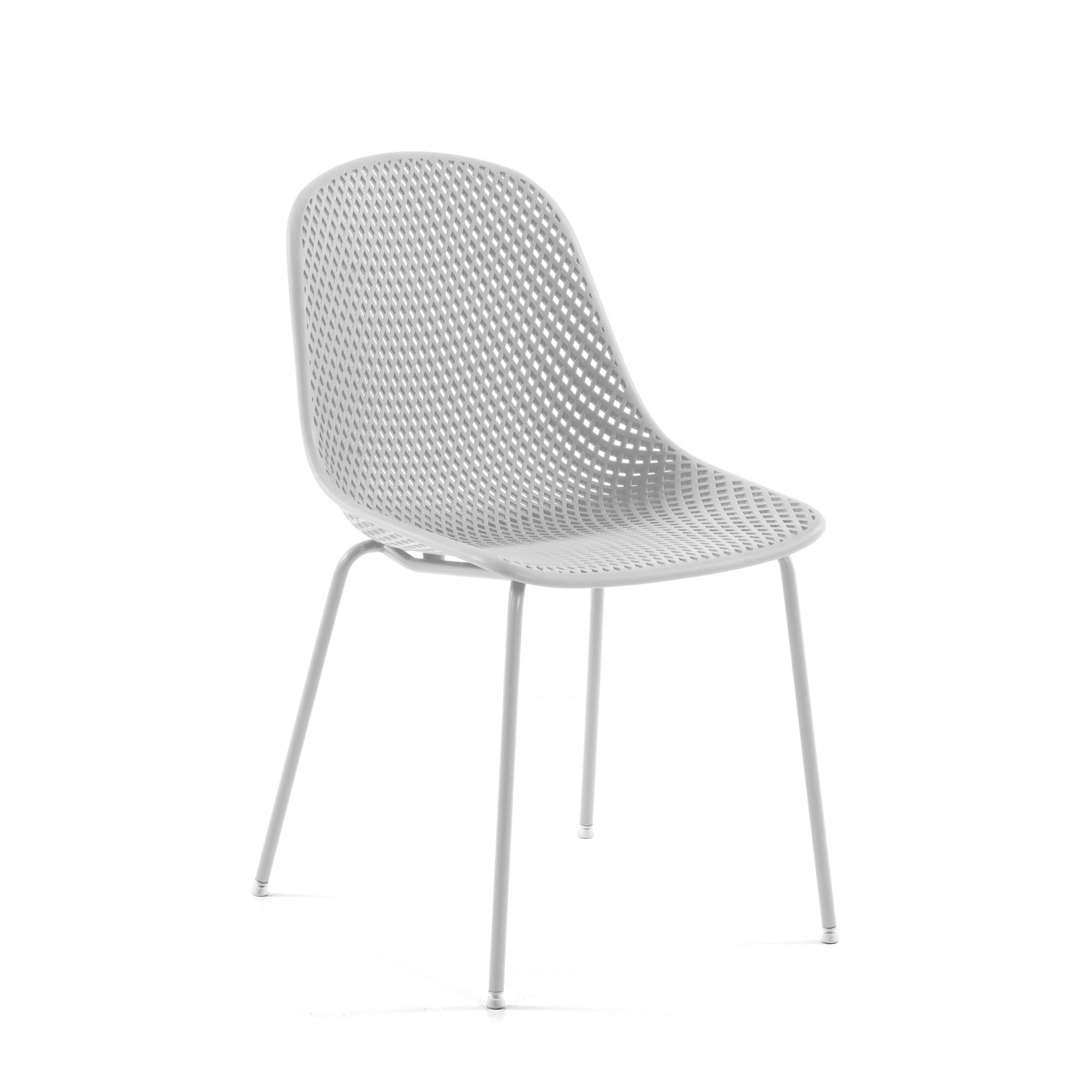Kave Home Tuin / Eetkamerstoel Quinby - Wit