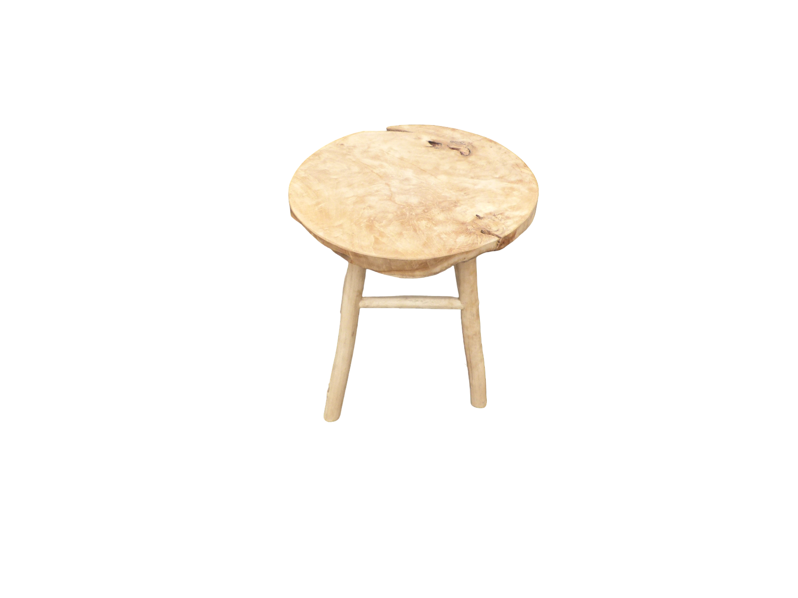 Eurofleur aanbieding Teak houten kruk groot - 