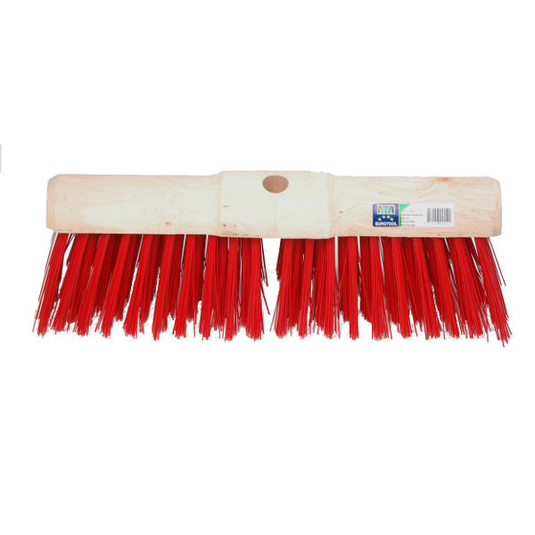 MM Eurotool Gemeentebezem Kunstvezel Rood 45 Centimeter