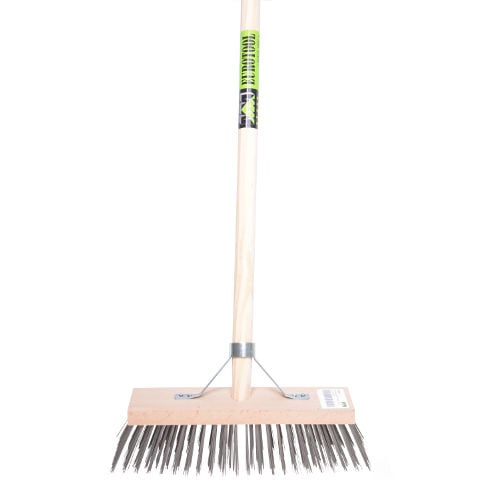 MM Eurotool Staaldraad Bezem Met Steel 140 Centimeter