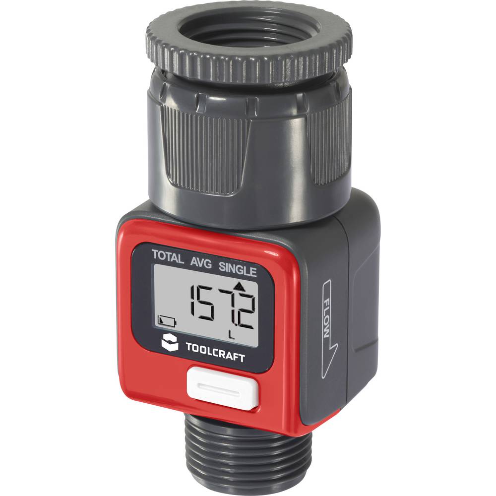TOOLCRAFT TO-10084629 Watermeter werkt op batterijen