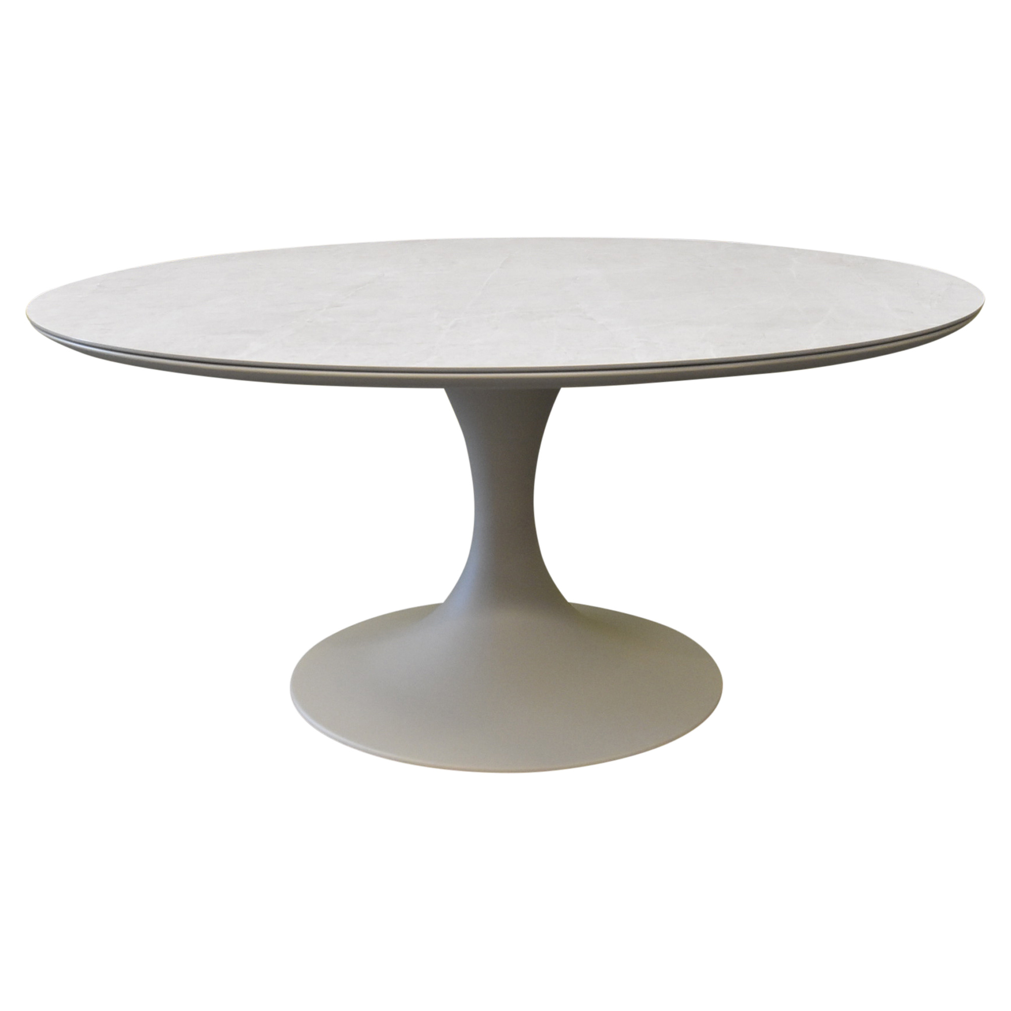 AVH-Collectie Flair dining tuintafel rond 158 cm latte keramiek
