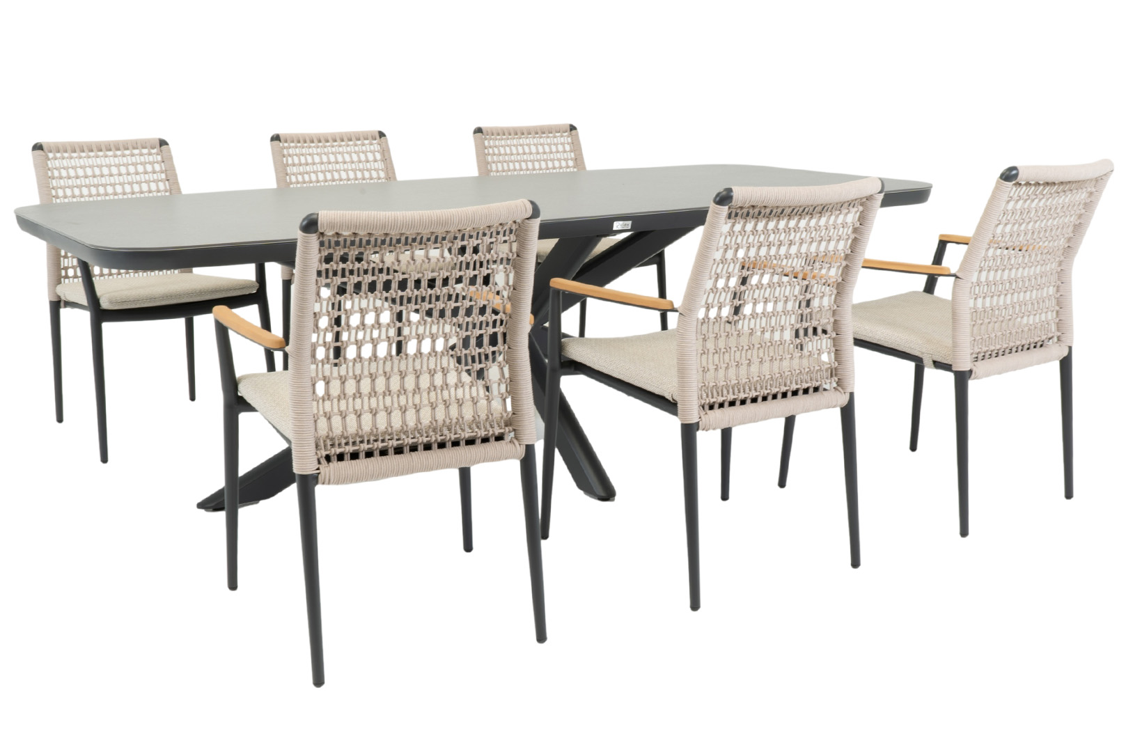 Relax Diningset Vancouver Barcelona 7-delig 240 x 110 cm