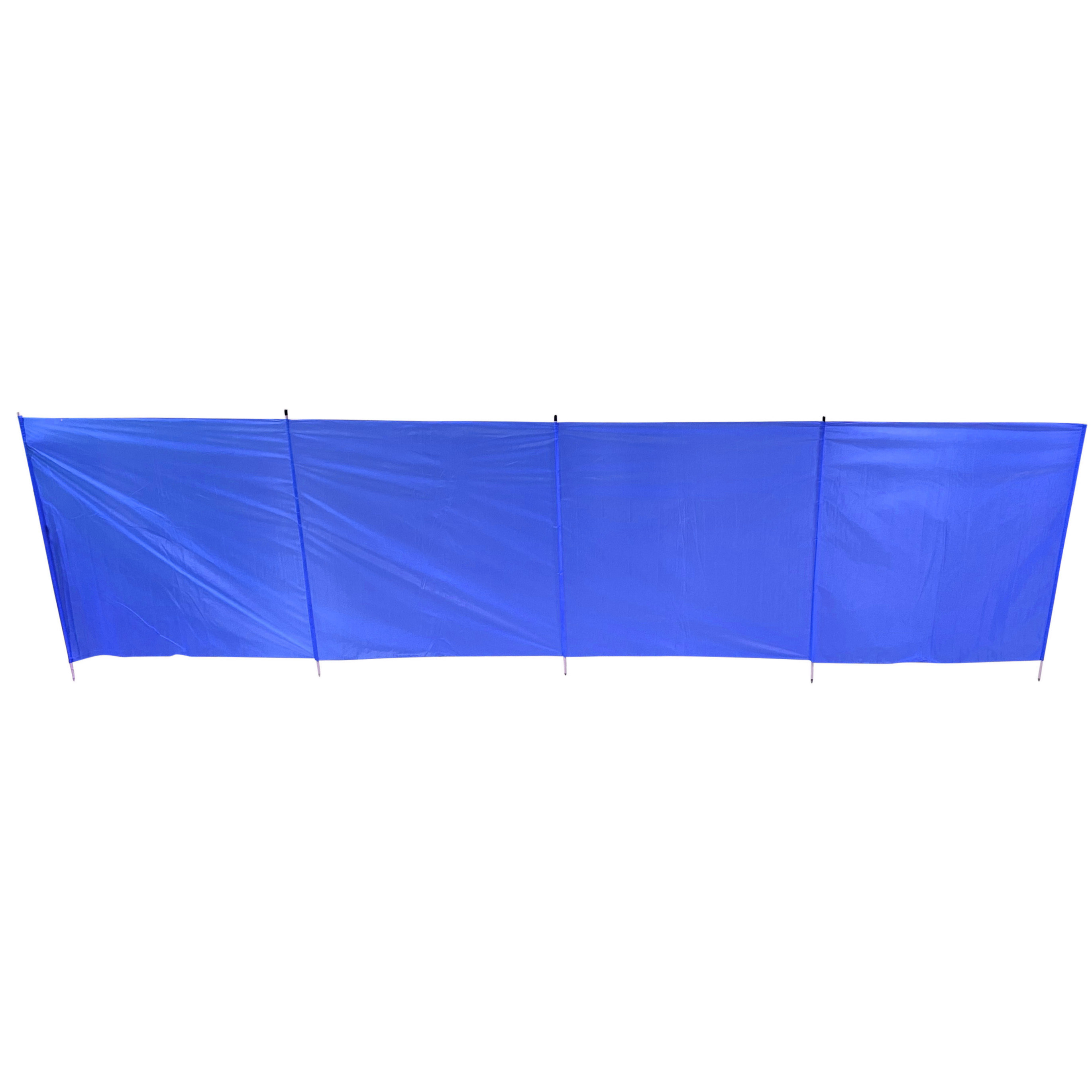 Merkloos Privacy/windscherm - blauw - 2,25 x 0,5 meter - Strand/camping -