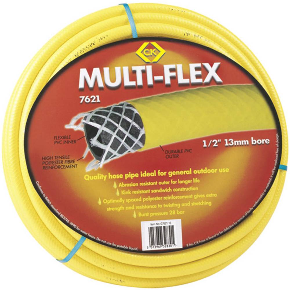 C.K G762115 Tuinslang Geel 13 mm 15 m 1/2 inch 1 stuk(s)