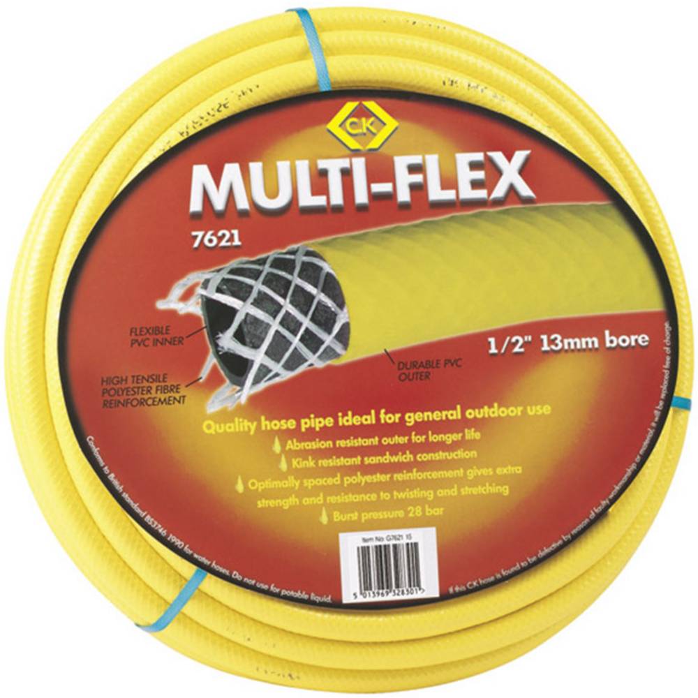 C.K G762150 Tuinslang Geel 13 mm 50 m 1/2 inch 1 stuk(s)