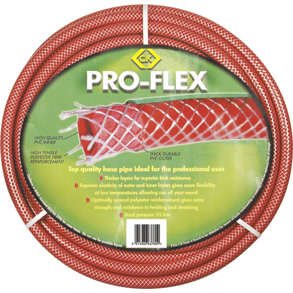 C.K Pro-Flex G762630 Tuinslang Rood 19 mm 30 m 3/4 inch 1 stuk(s)