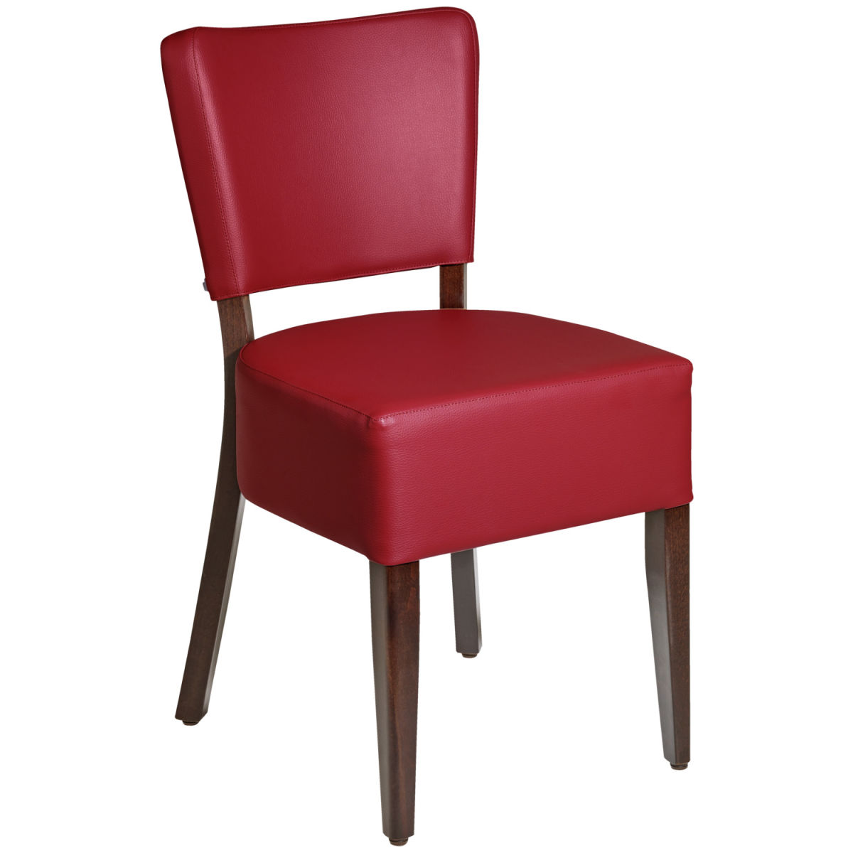 PULSIVA Stoel Prestige; 45x50x82 cm (BxDxH); zitting bordeaux, frame walnoot; 2 stuk / verpakking