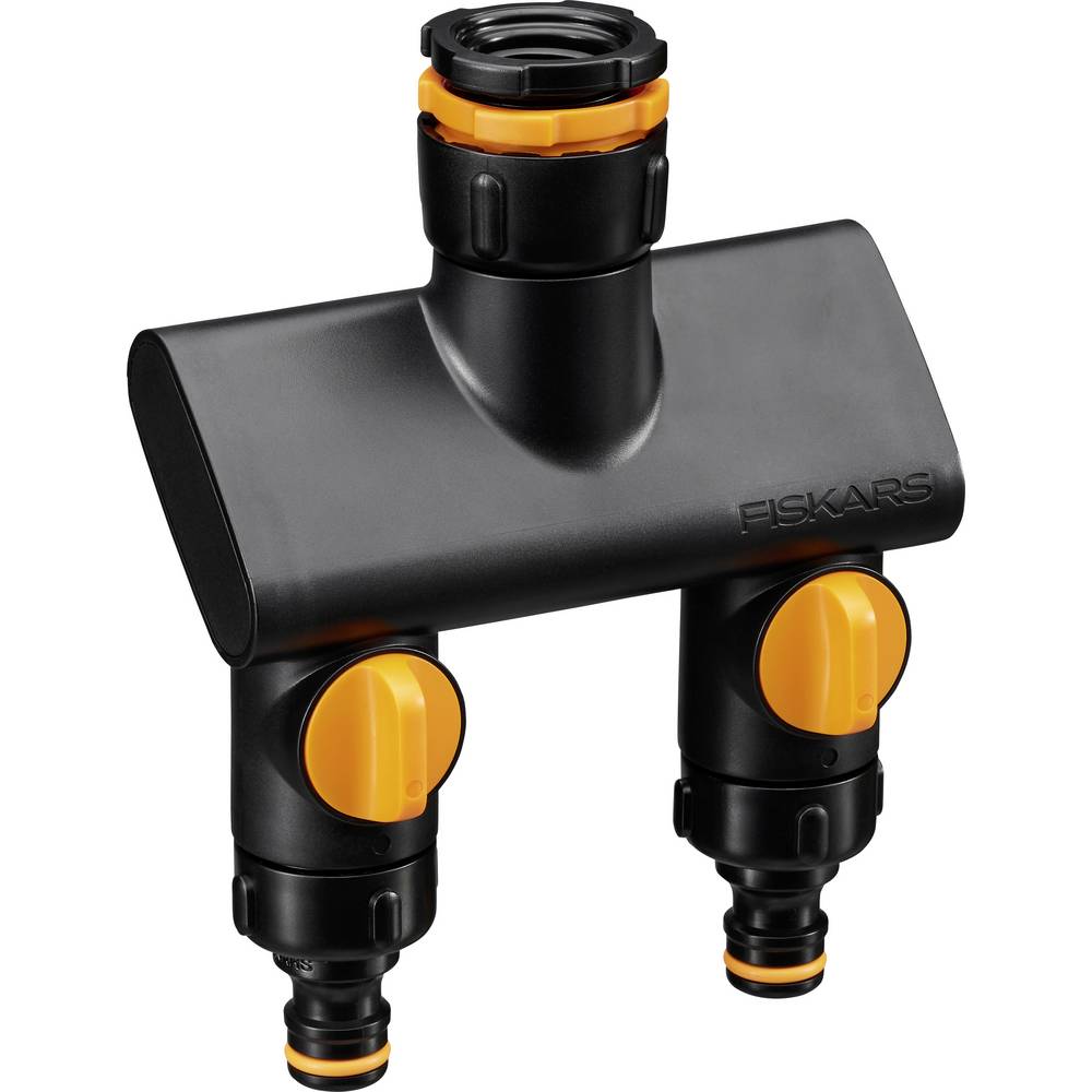 Fiskars 1070577 Comfort 2-weg verdeler Met reguleerventiel