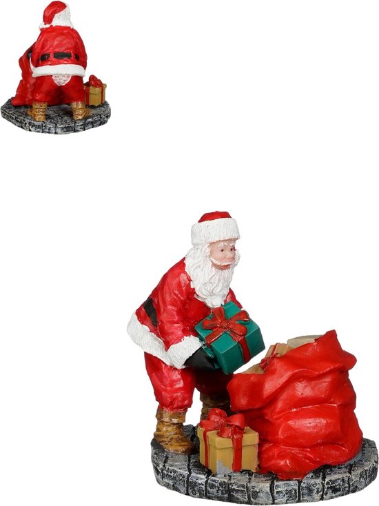 Luville Santa has eaten too many cookies l5,5xb5xh6cm - 