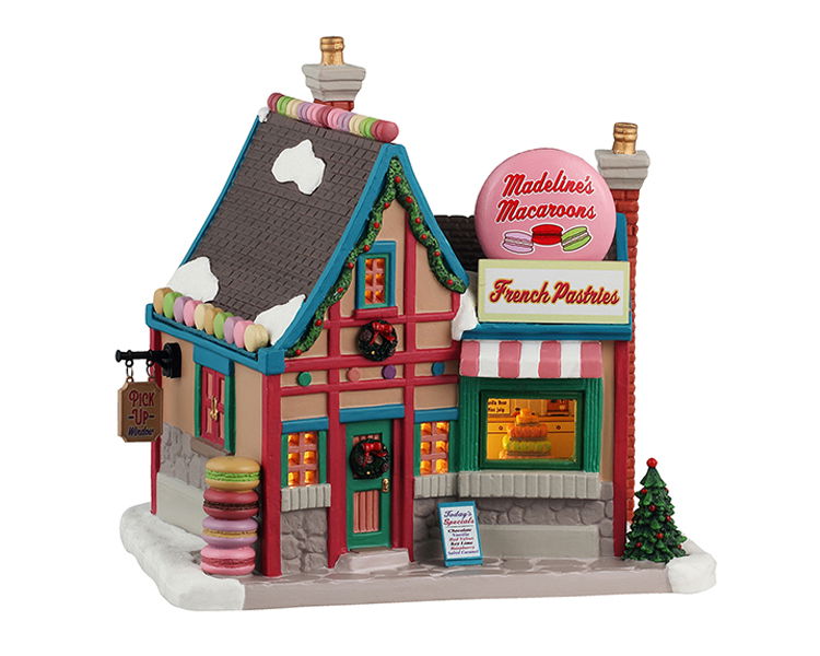 Lemax Madeline's Macarons 17x22x25 cm Kersthuisje - 