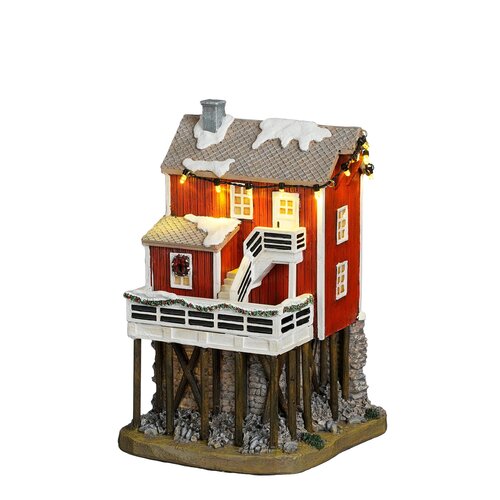 Luville House on stilts battery operated l14,5xb13,5xh22cm - 