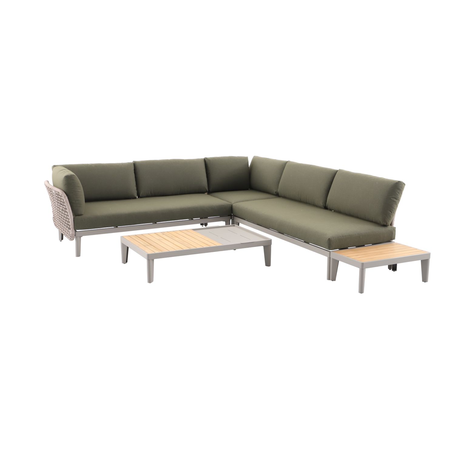 Central Park 5-delige Hoekbank Loungeset Bari – 5 Personen – 168x182cm