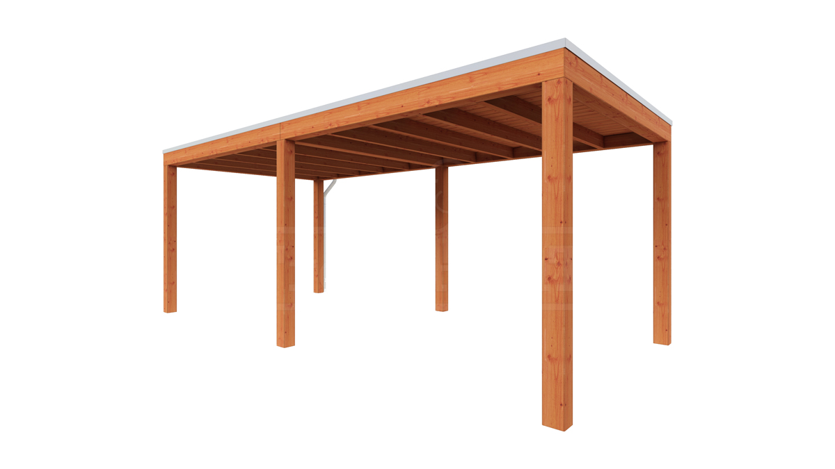 Van Kooten Tuin en Buitenleven Tijdelijk 15% korting | Trendhout Overkapping Palermo 600x310 cm- Plat dak- Hout- Trendhout