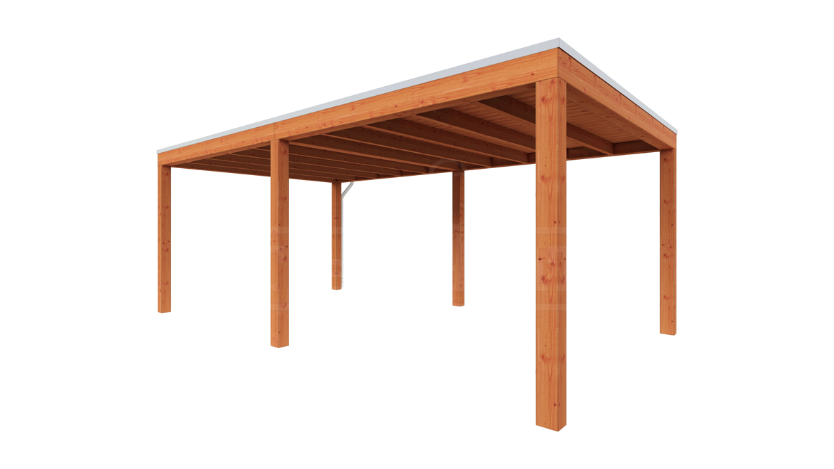 Van Kooten Tuin en Buitenleven Tijdelijk 15% korting | Trendhout Overkapping Palermo 600x370 cm- Plat dak- Hout- Trendhout