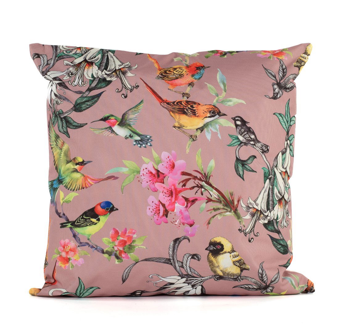 Annas collection Buitenkussen Vogel 45 x 45 cm - 