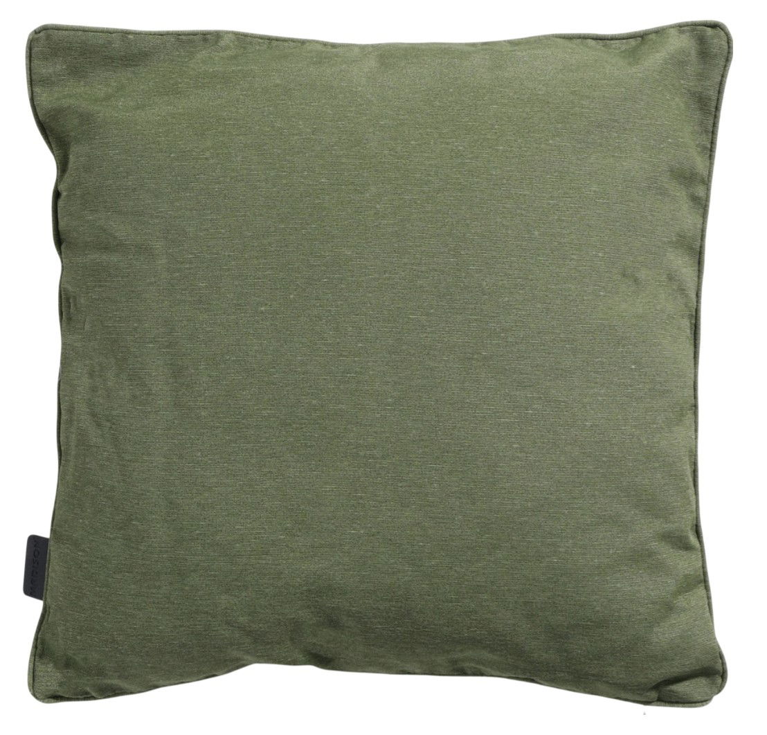 Madison 2 stuks! Sierkussen 45x45 piping Panama green - 