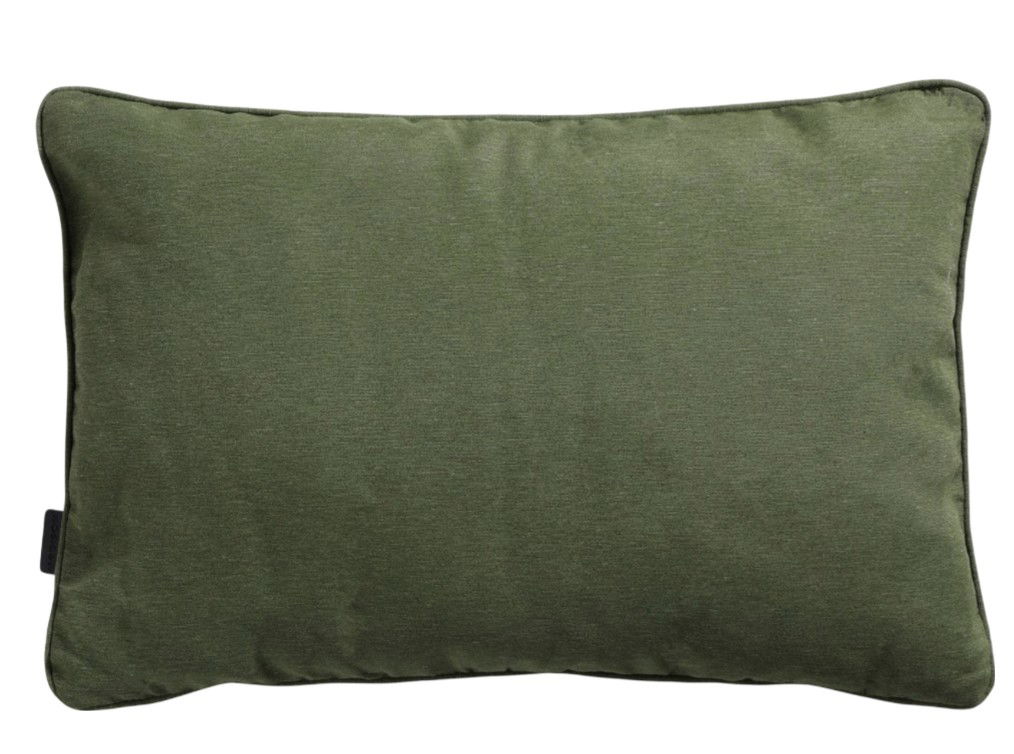 Madison 2 stuks! Sierkussen 60x40 piping Panama green - 