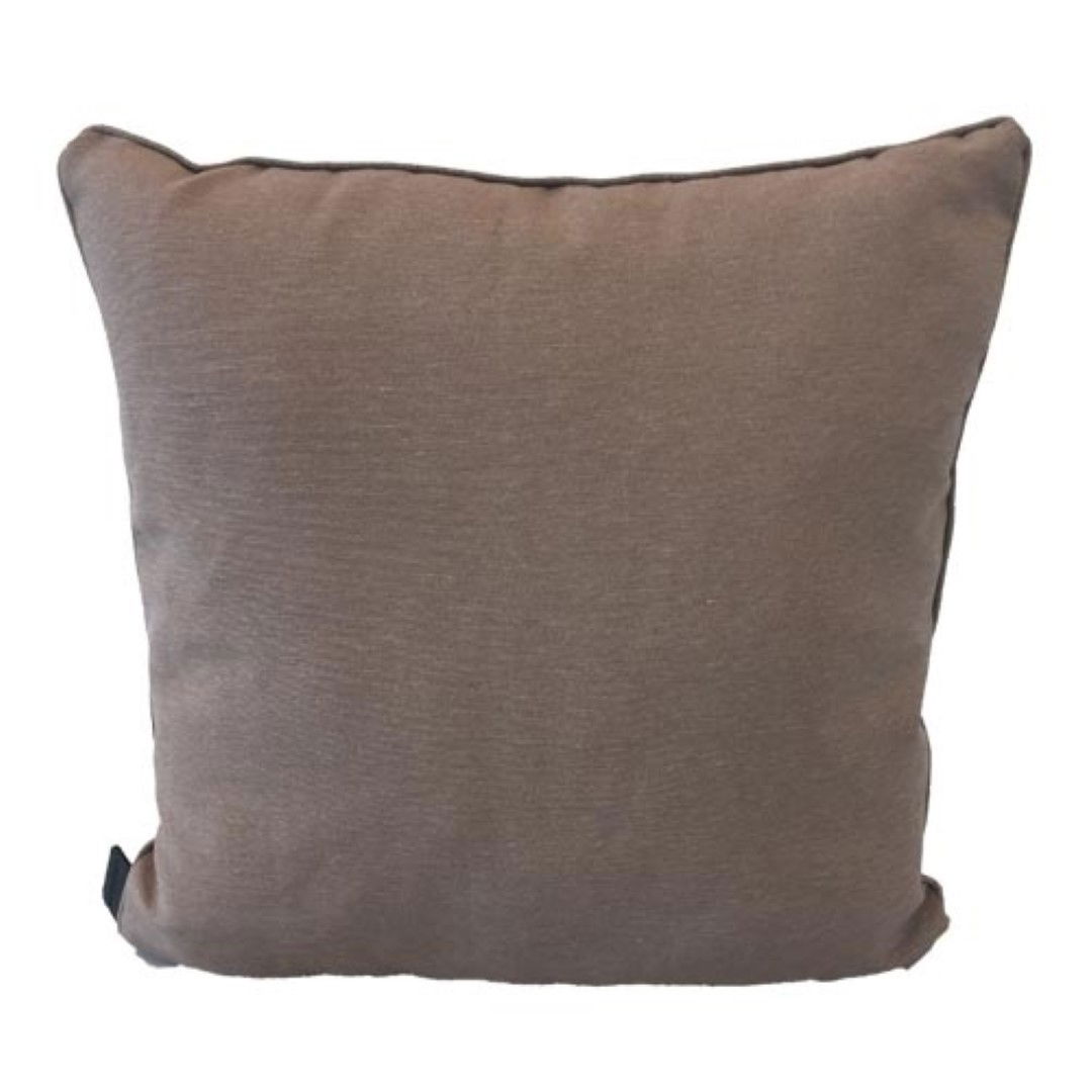 Madison 2 stuks! Sierkussen 60x40 cm panama taupe - 
