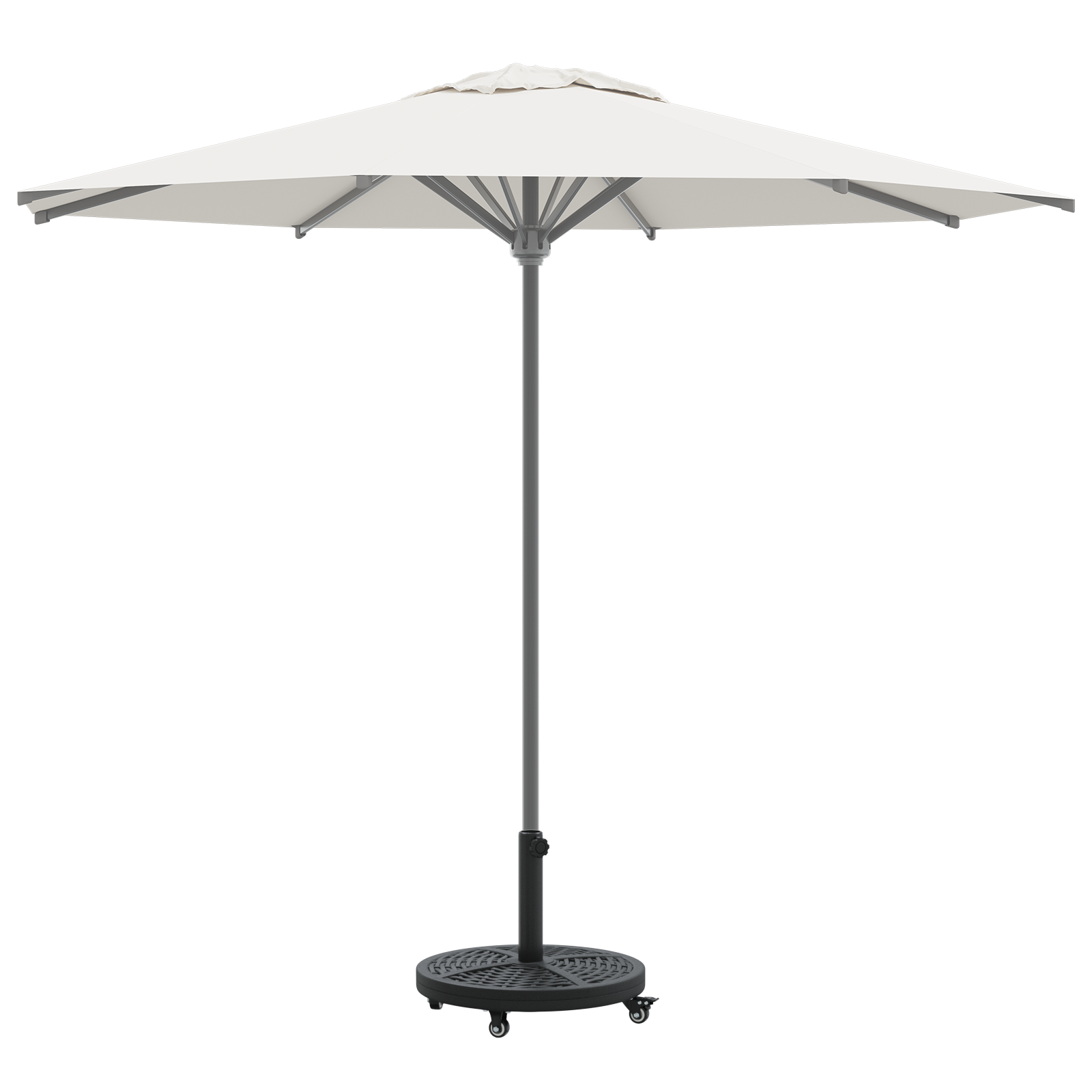 vidaXL Parasolvoet met wielen rond voor Ø38-48 mm palen 13 kg