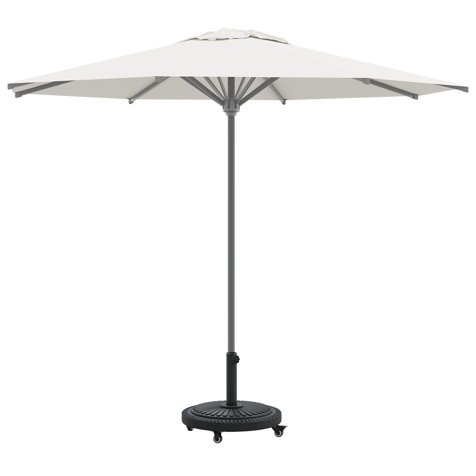 vidaXL Parasolvoet met wielen rond voor Ø38-48 mm palen 13 kg