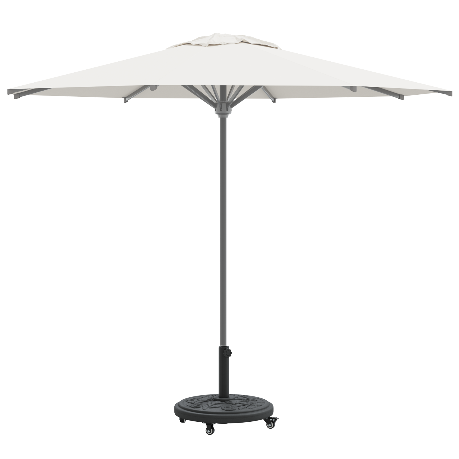 vidaXL Parasolvoet met wielen rond voor Ø38-48 mm palen 13 kg