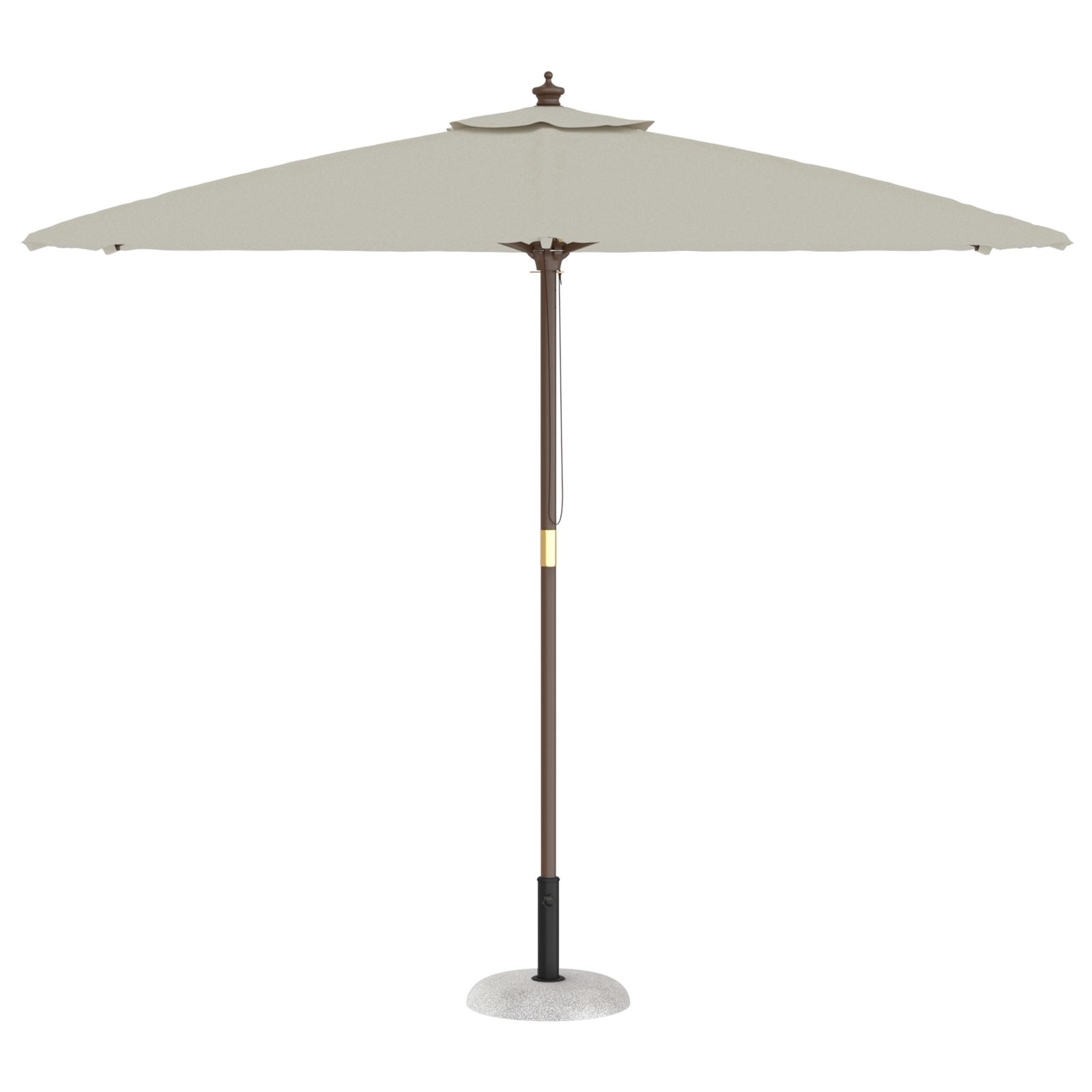 vidaXL Parasolvoet voor 37/42/52/58mm Polen - Lichtgrijs - Betonnen - 20 kg