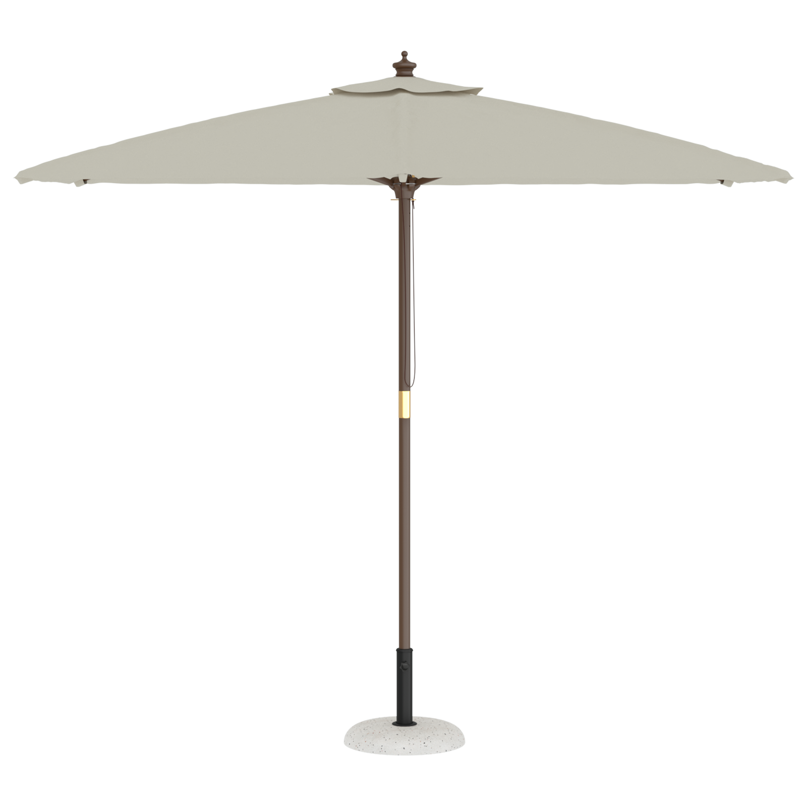 vidaXL Parasolvoet voor 37/42/52/58mm Polen - Witte Betonnen 20 kg