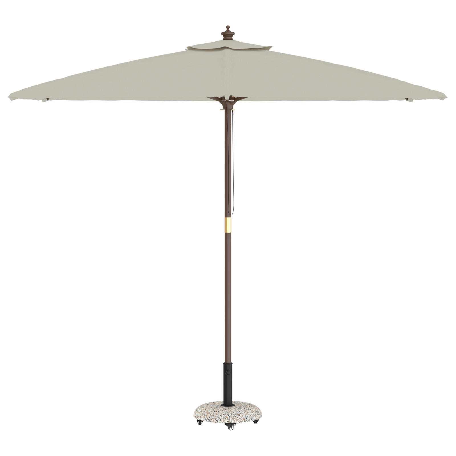 vidaXL Parasolvoet met Wielen voor 37/42/52/58mm Palen Multicolor Beton