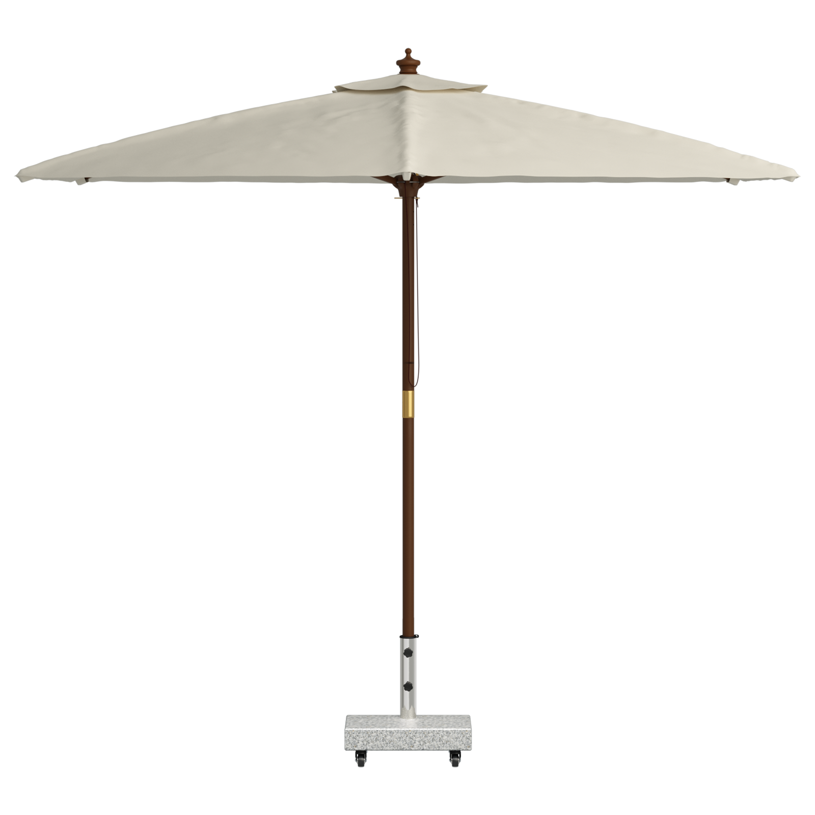 vidaXL Parasolverwaddubaar voor Ø38/48mm palen Grijs Graniet 25 kg Rechthoekig