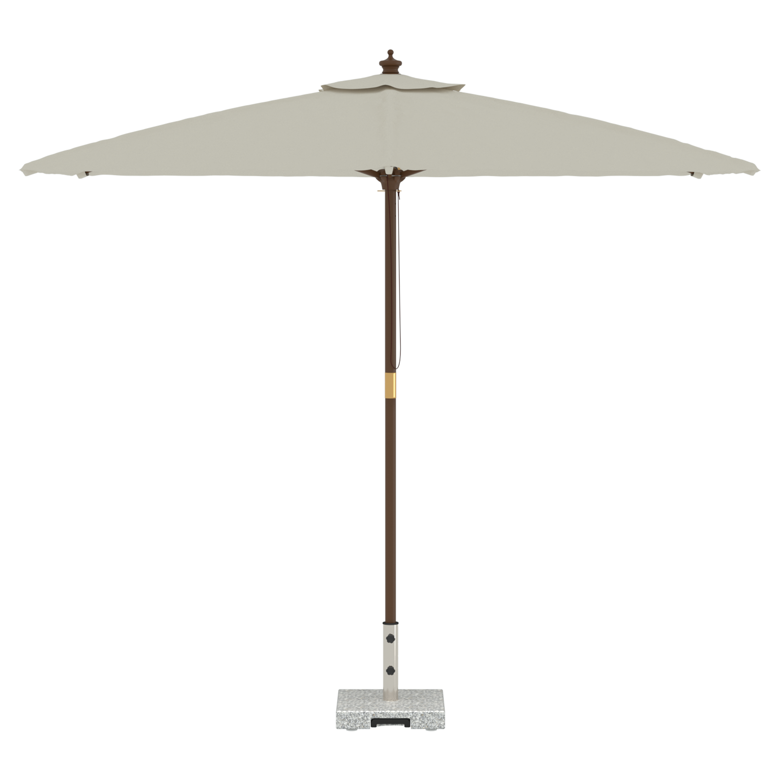 vidaXL Parasolvoet met Wielen en Handgreep Grijs Graniet 29 kg Vierkant