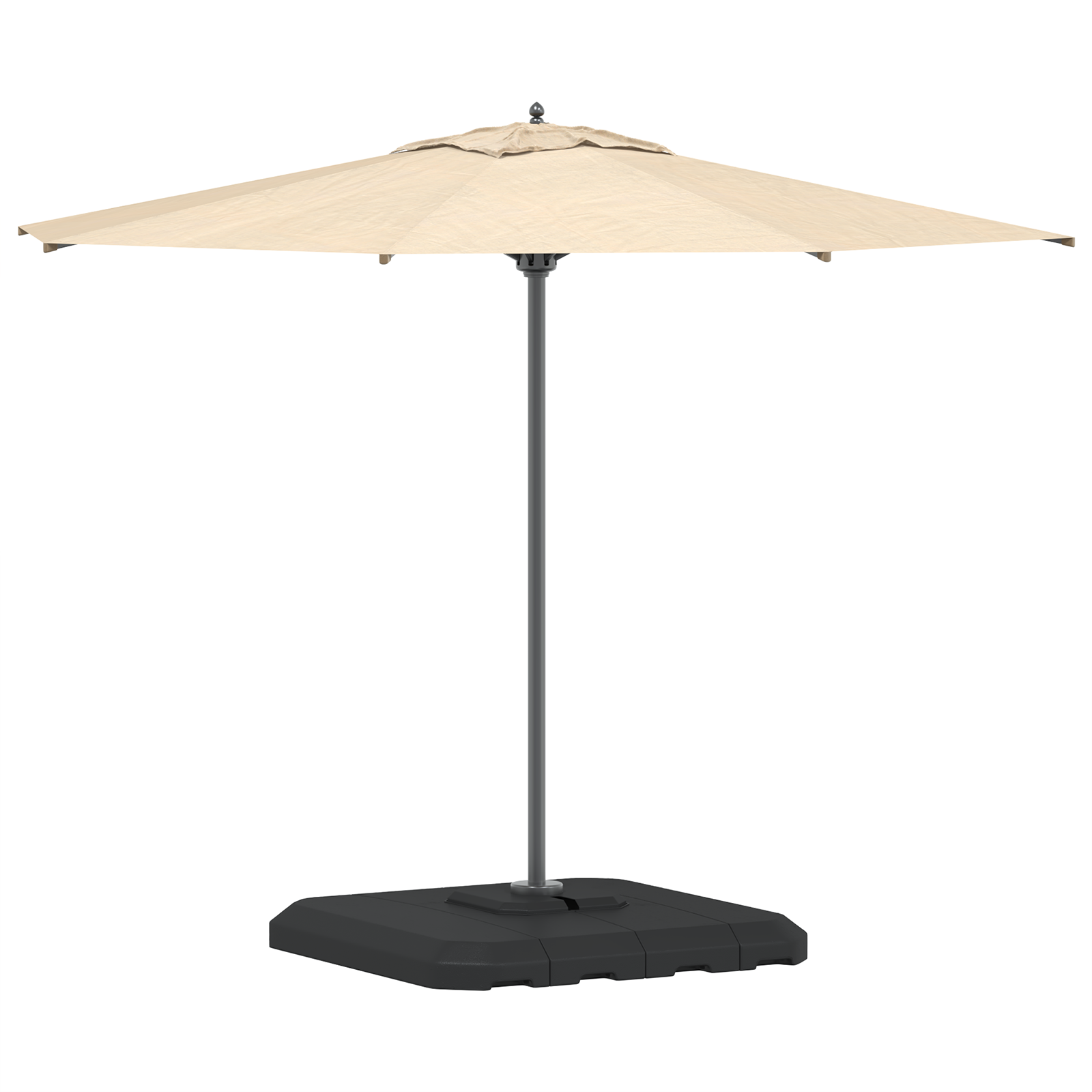 vidaXL 4-delige Parasolvoetset cantilever 130kg zand of 90 kg water