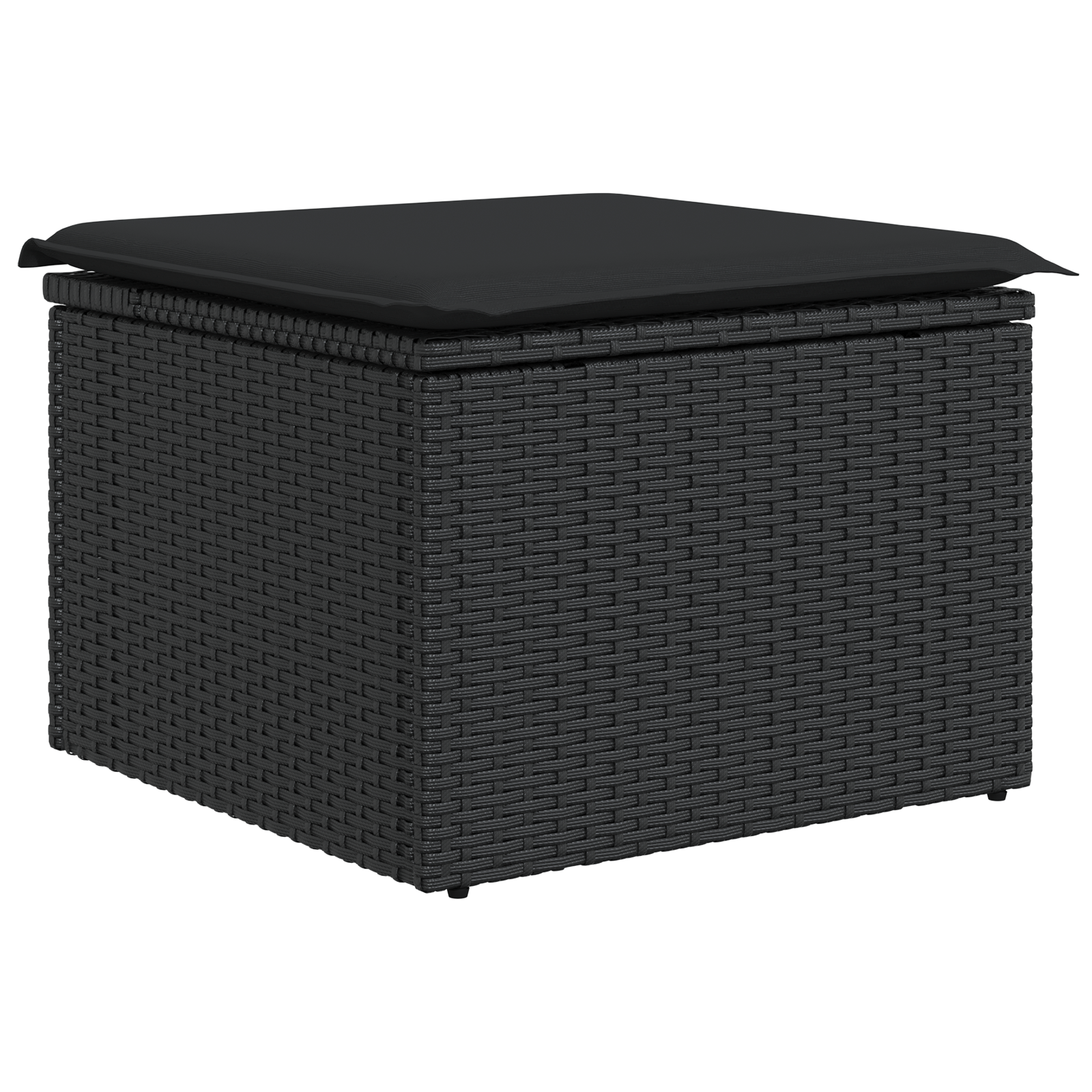 vidaXL 8-delige Tuinbankenset met kussens poly rattan acaciahout zwart