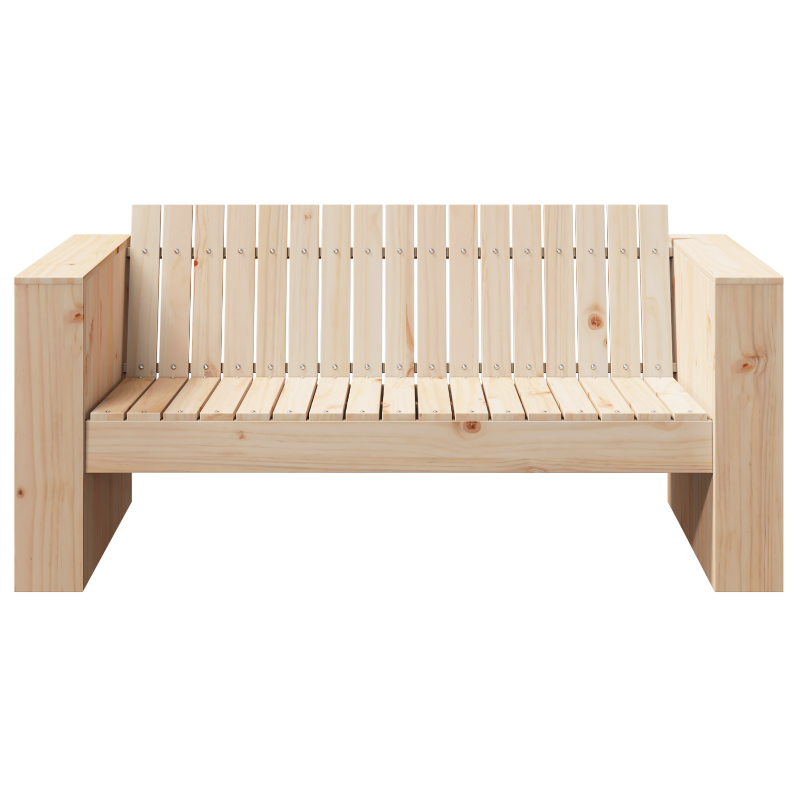 vidaXL Tuinbank 2-zits 134x60x62 cm van Massief Grenenhout