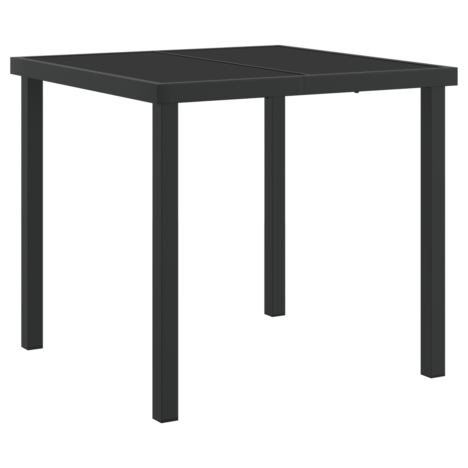 vidaXL 5-delige tuinset met kussens zwart poly rattan