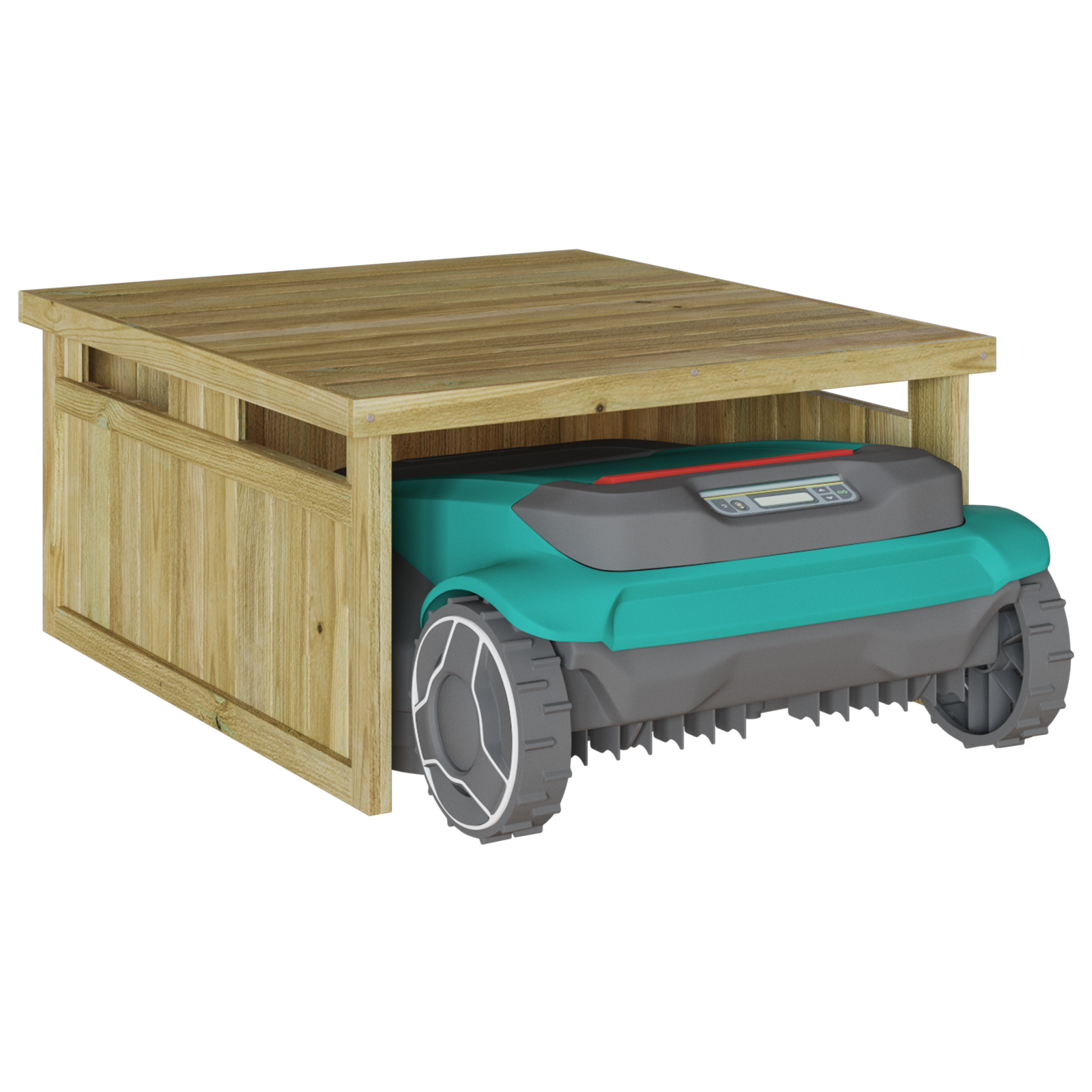 vidaXL Robotmaaier Garage 70x80x38 cm Geïmpregneerd Hout Vuren