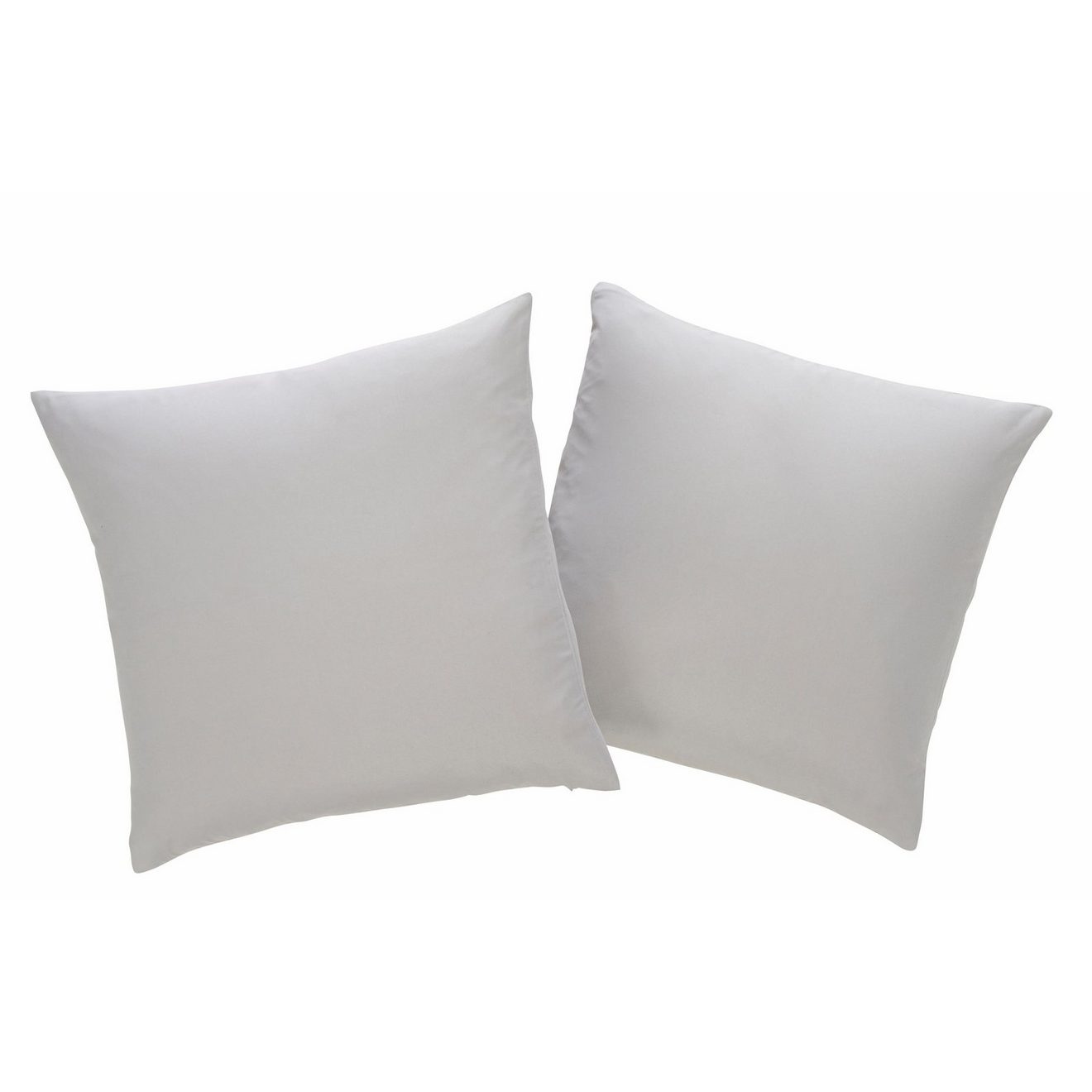 My home Sierkussen Parry Microfaser set van 2, unikleur, kussenovertrekken zonder vulling, met ritssluiting (combi-set, 2 stuks)