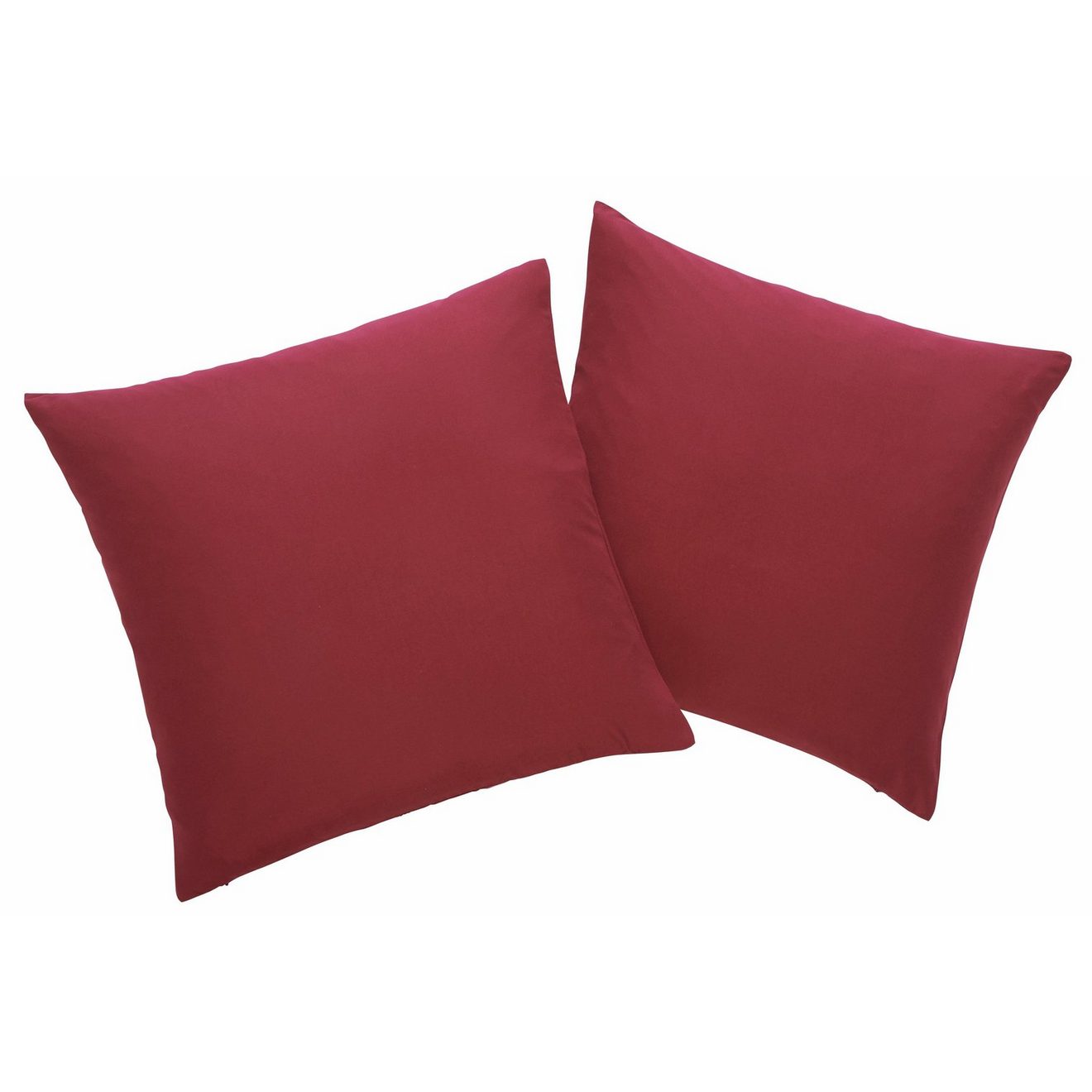 My home Sierkussen Parry Microfaser set van 2, unikleur, kussenovertrekken zonder vulling, met ritssluiting (combi-set, 2 stuks)