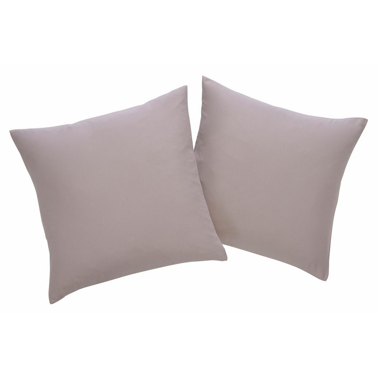My home Sierkussen Parry Microfaser set van 2, unikleur, kussenovertrekken zonder vulling, met ritssluiting (combi-set, 2 stuks)