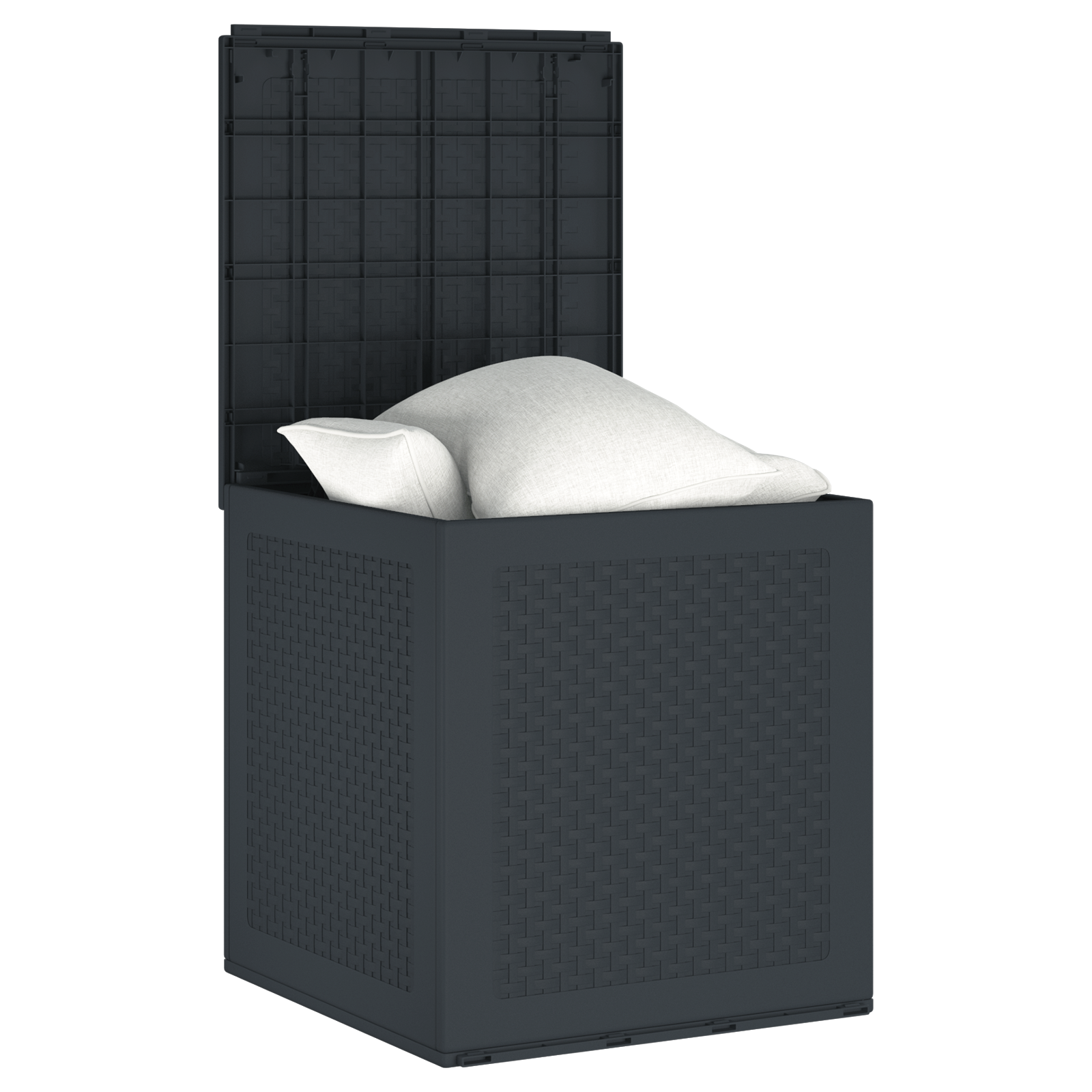 vidaXL Tuinopbergbox 55x53x57 cm polypropeen antraciet