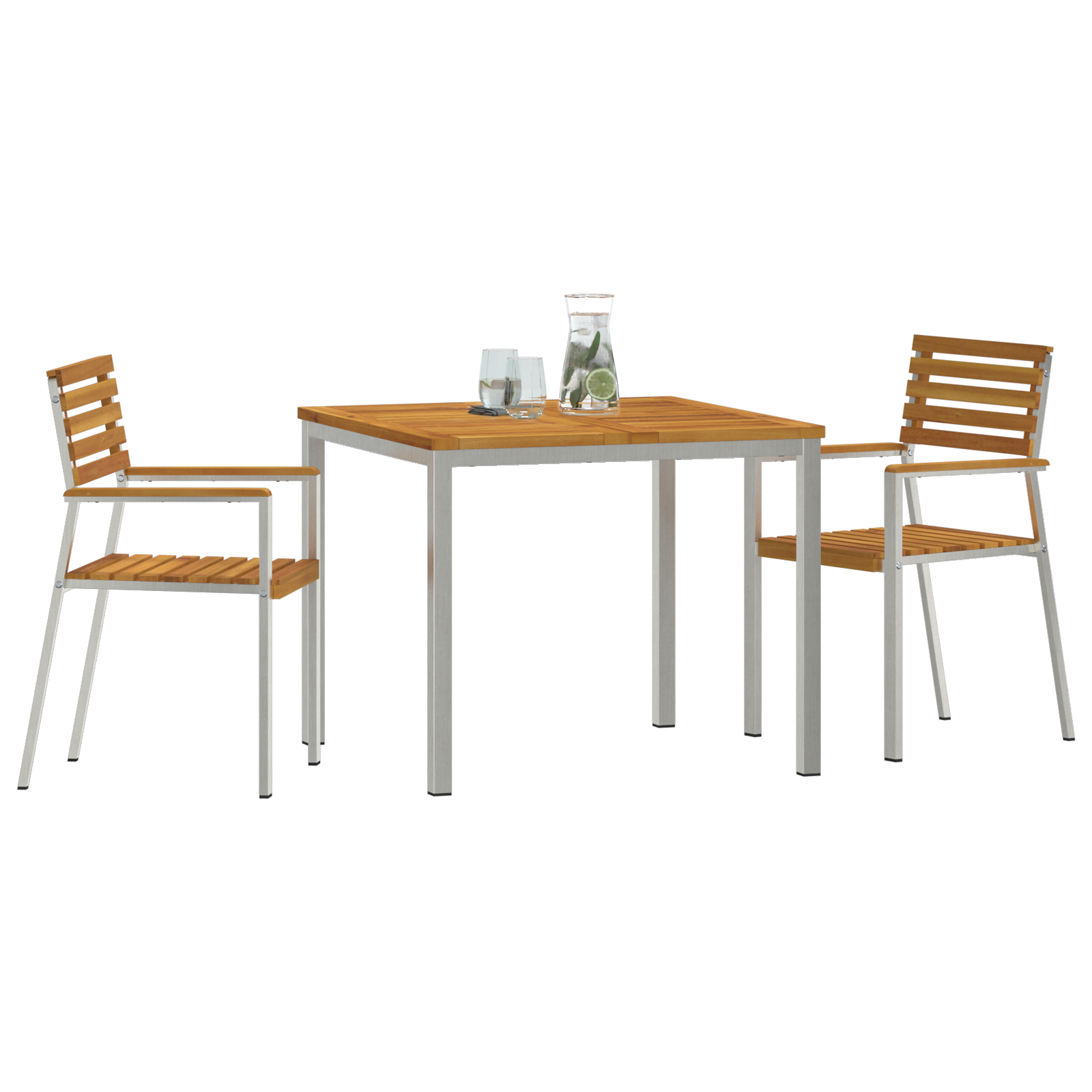 vidaXL 3-delige Tuinset massief acaciahout