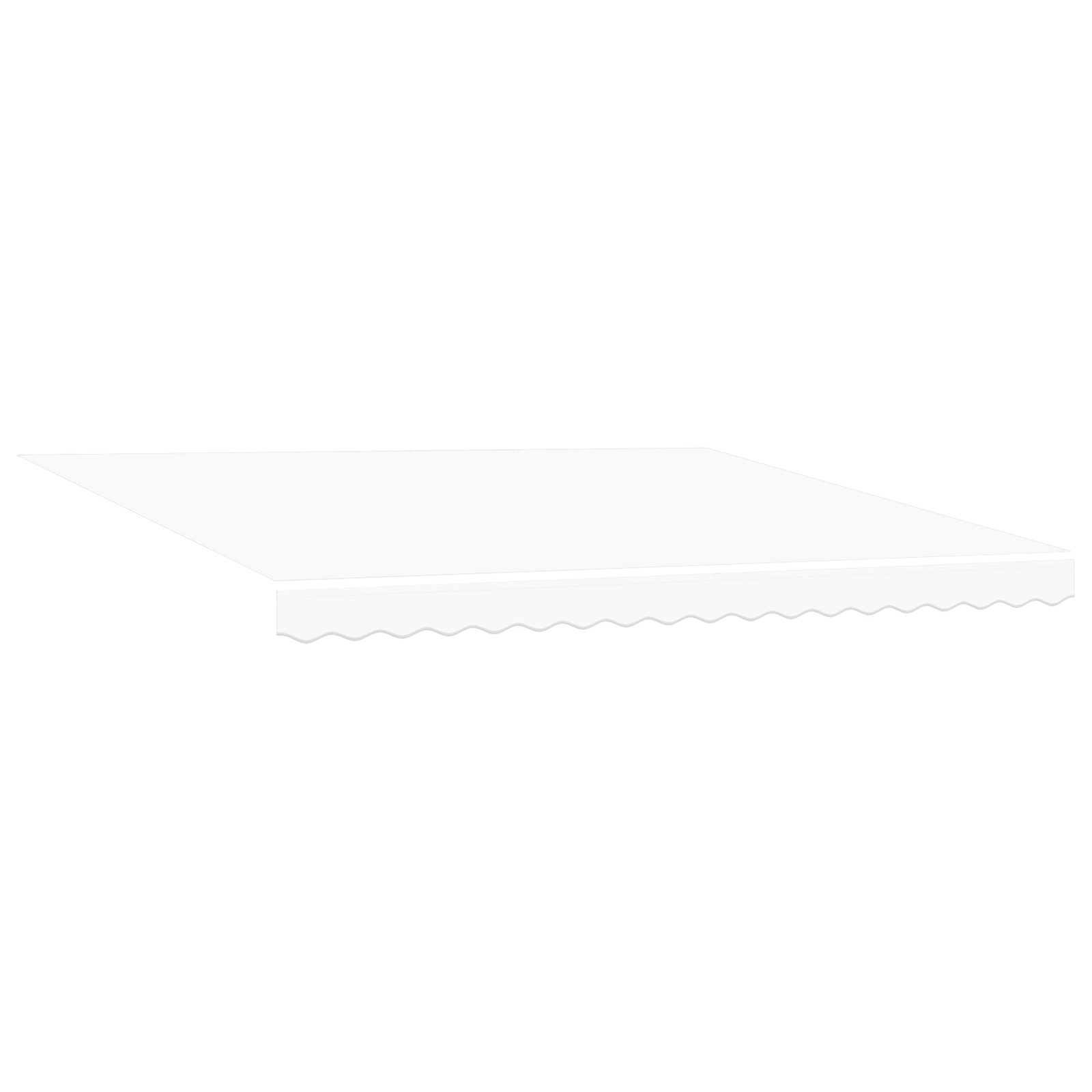 vidaXL Automatische Inklapbare Luifel met LED Wit 400x300 cm