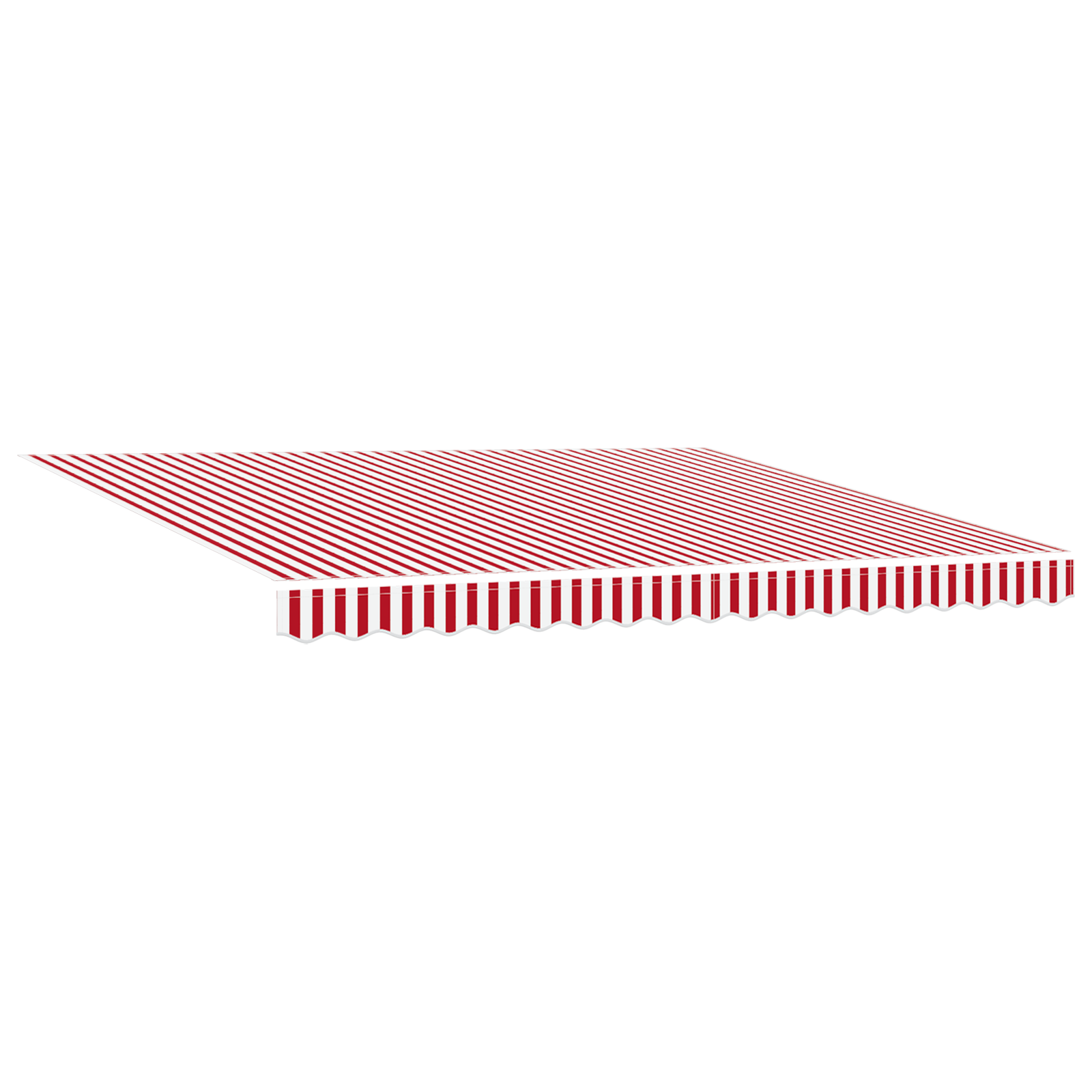 vidaXL Automatische Inklapbare Luifel met LED Rood en Wit Streep 400x300 cm