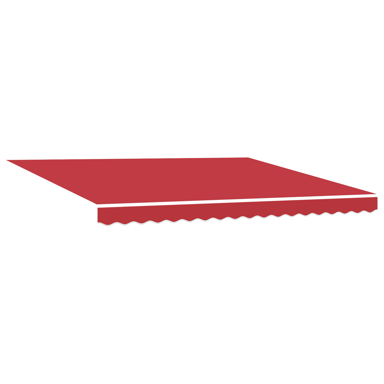 vidaXL Automatische Inklapbare Luifel met LED Rood 400x300 cm