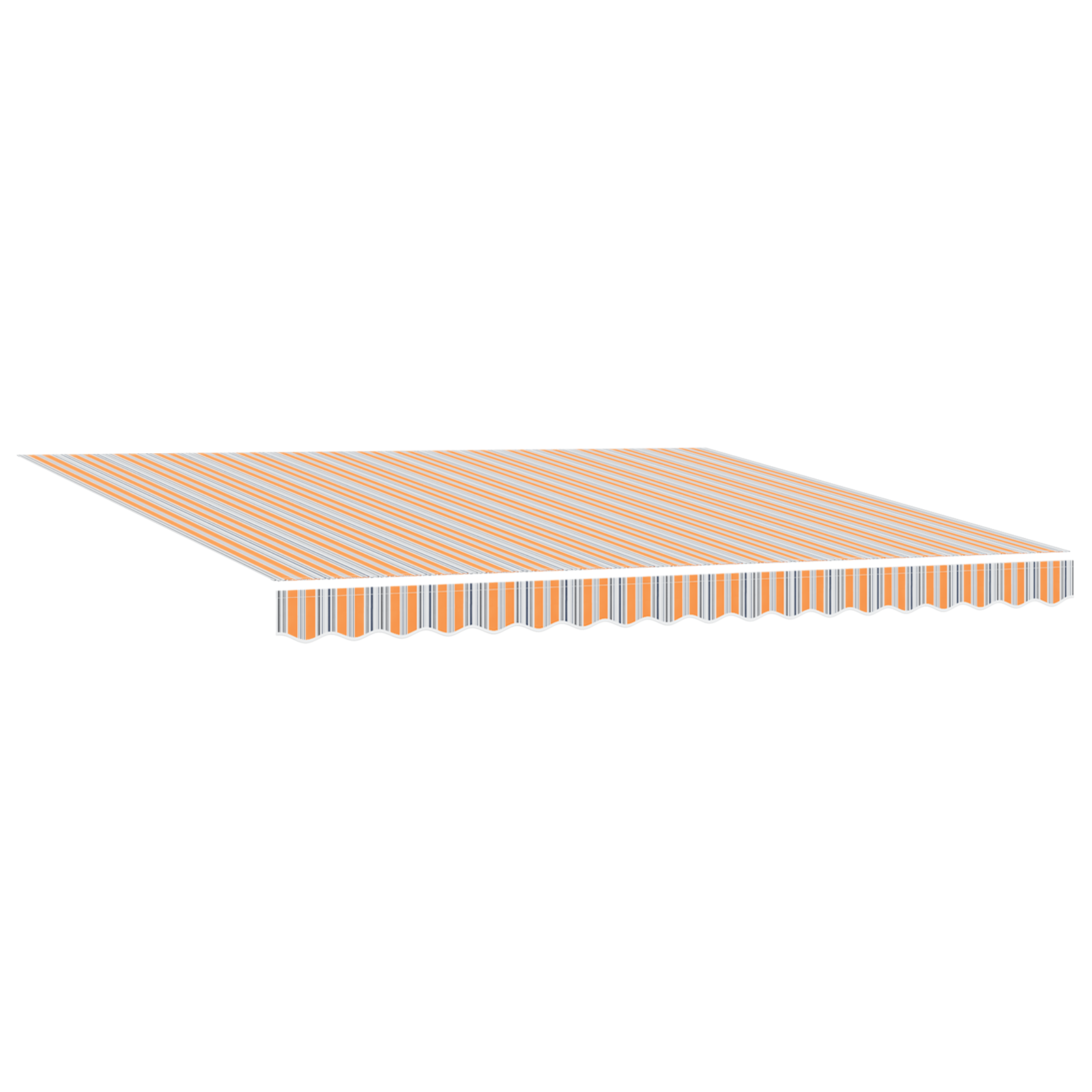 vidaXL Automatische Inklapbare Luifel met LED Meerkleurige Streep 400x300 cm
