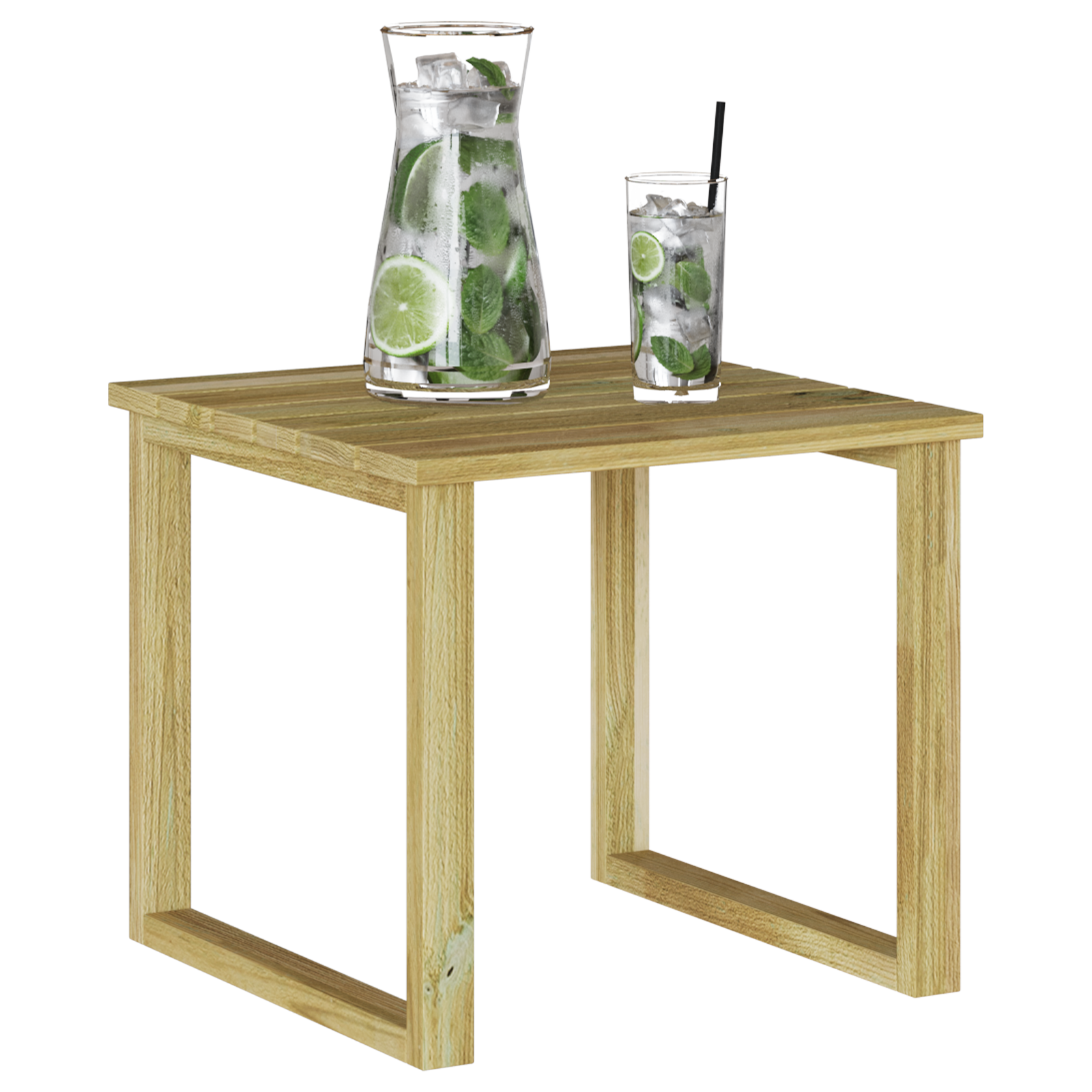 vidaXL Ligbed Tafel 40x40x36 cm Geïmpregneerd Vurenhout