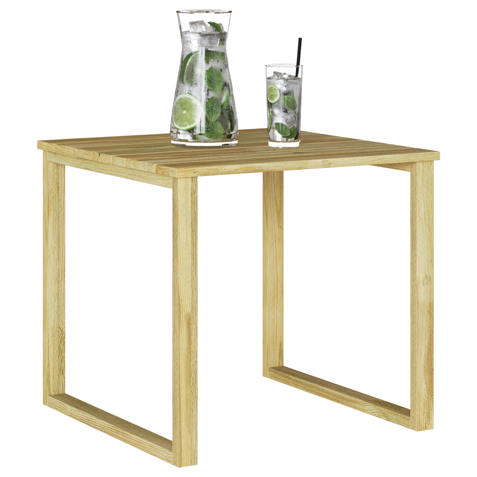 vidaXL Loungetafel 50,5x50,5x46 cm geïmpregneerd grenenhout