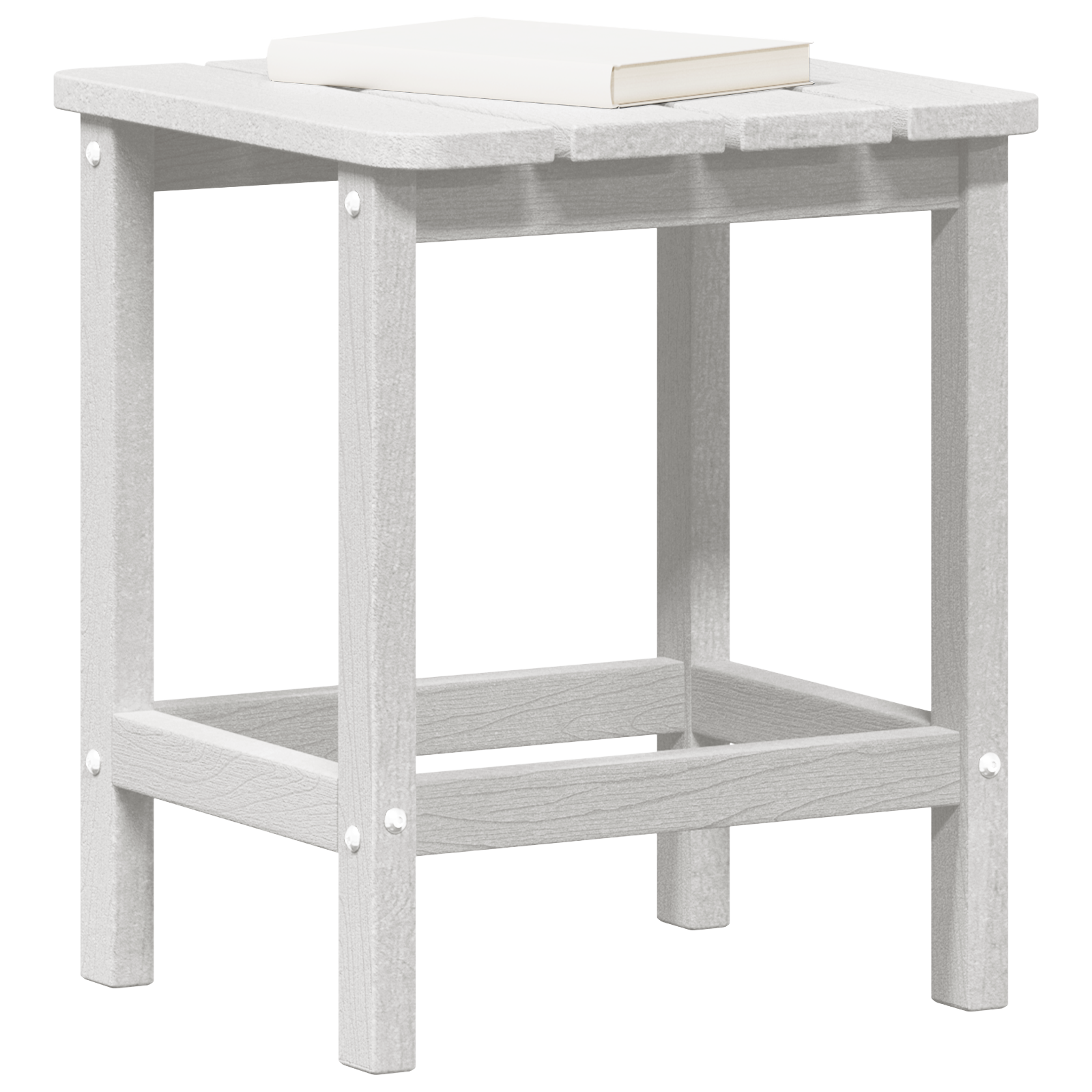 vidaXL Adirondack Bijzettafel Wit 38x38x45 cm HDPE