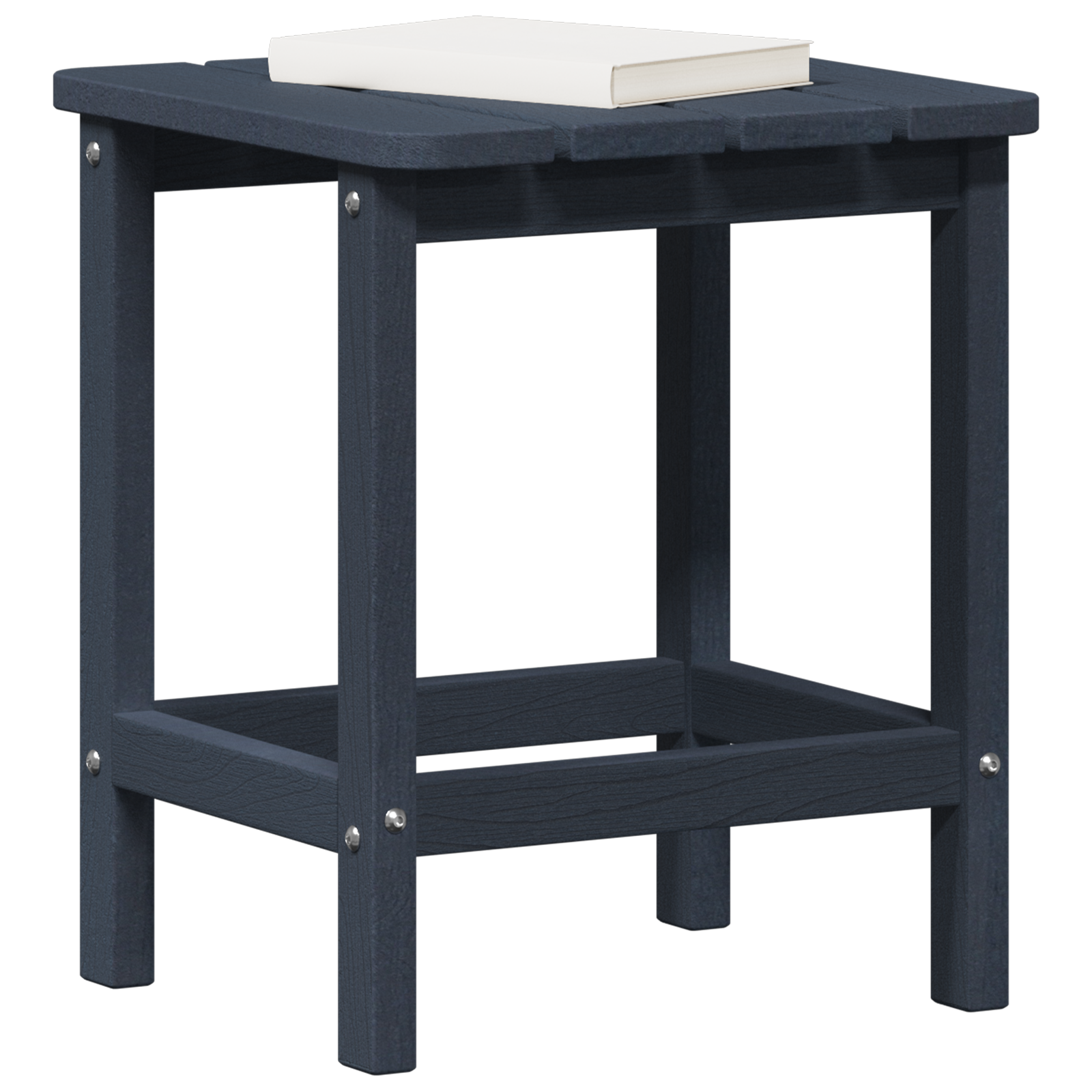 vidaXL Adirondack Bijzettafel Marineblauw 38x38x46 cm HDPE